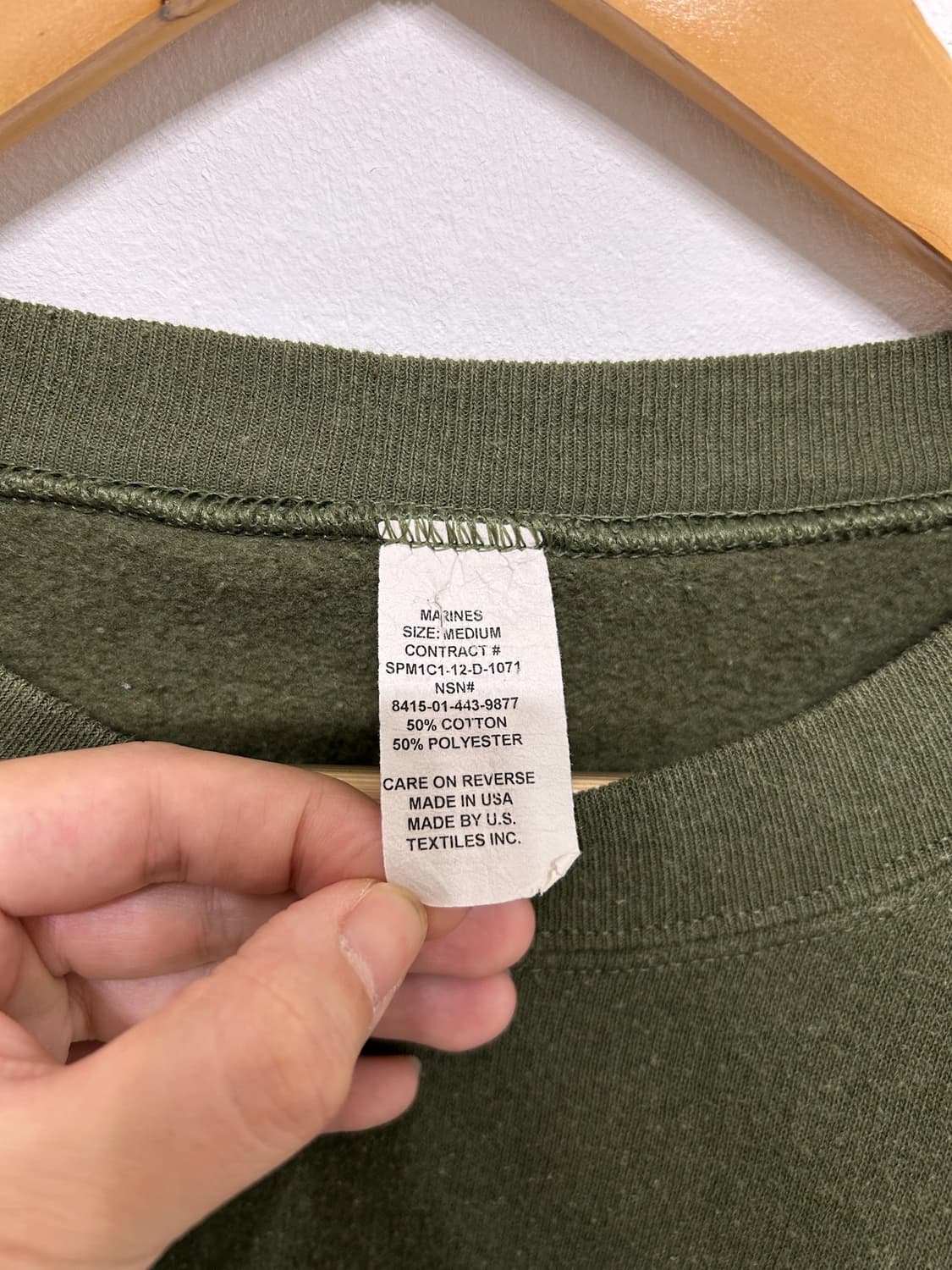 90’s USMC PT Sweatshirt. 상품이미지4