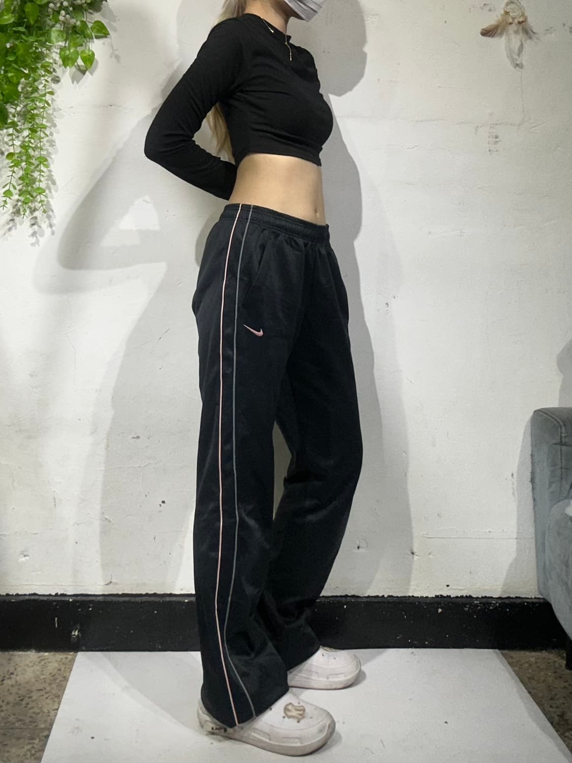 나이키 블랙 부츠컷 와이드 팬츠 XL 상품이미지1