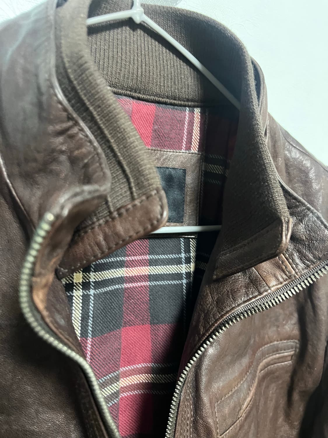 시리즈 Series 브라운 가죽 자켓 상품이미지3