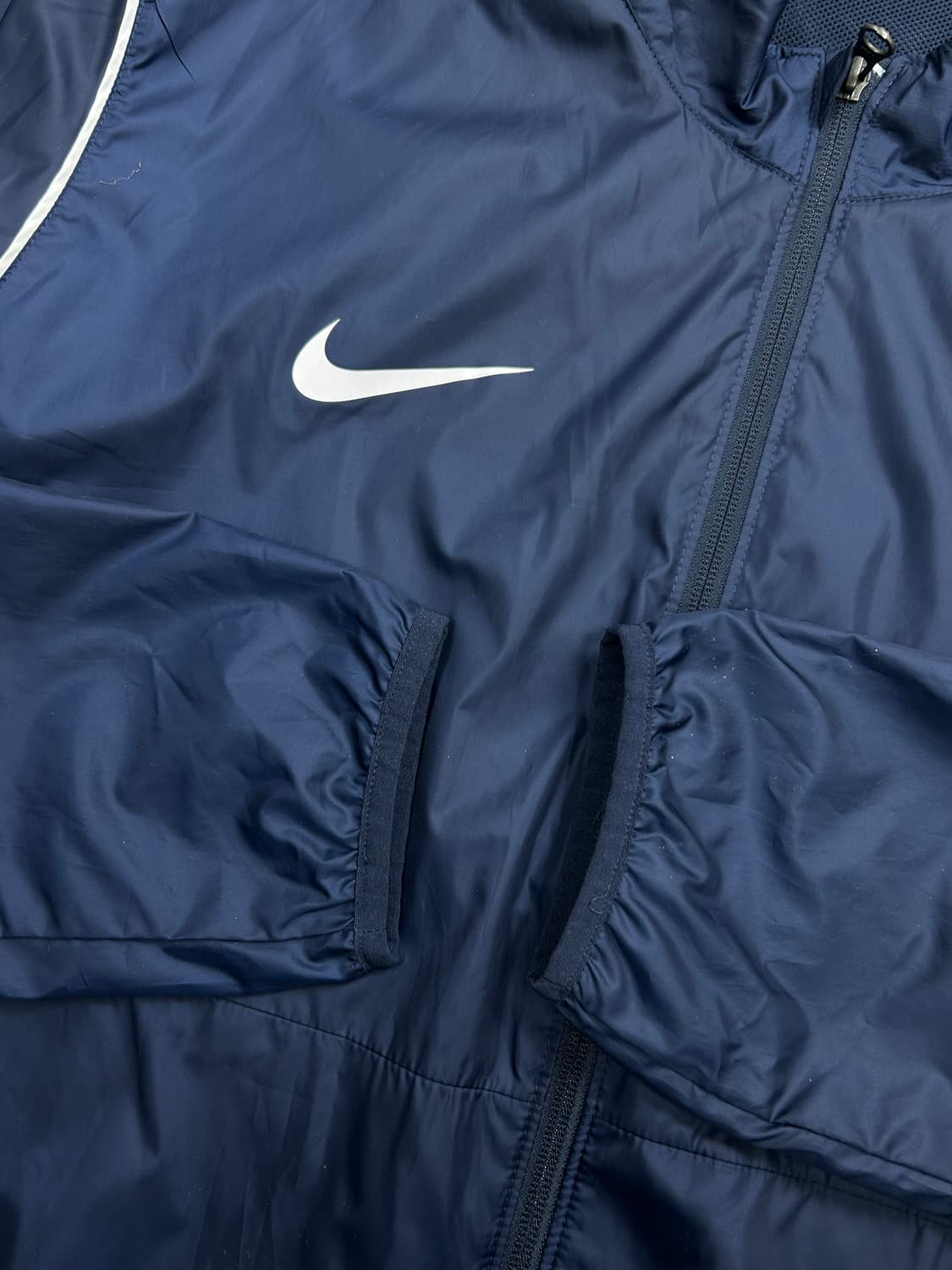 나이키 네이비 화이트 파이핑 바람막이 2XL 상품이미지6