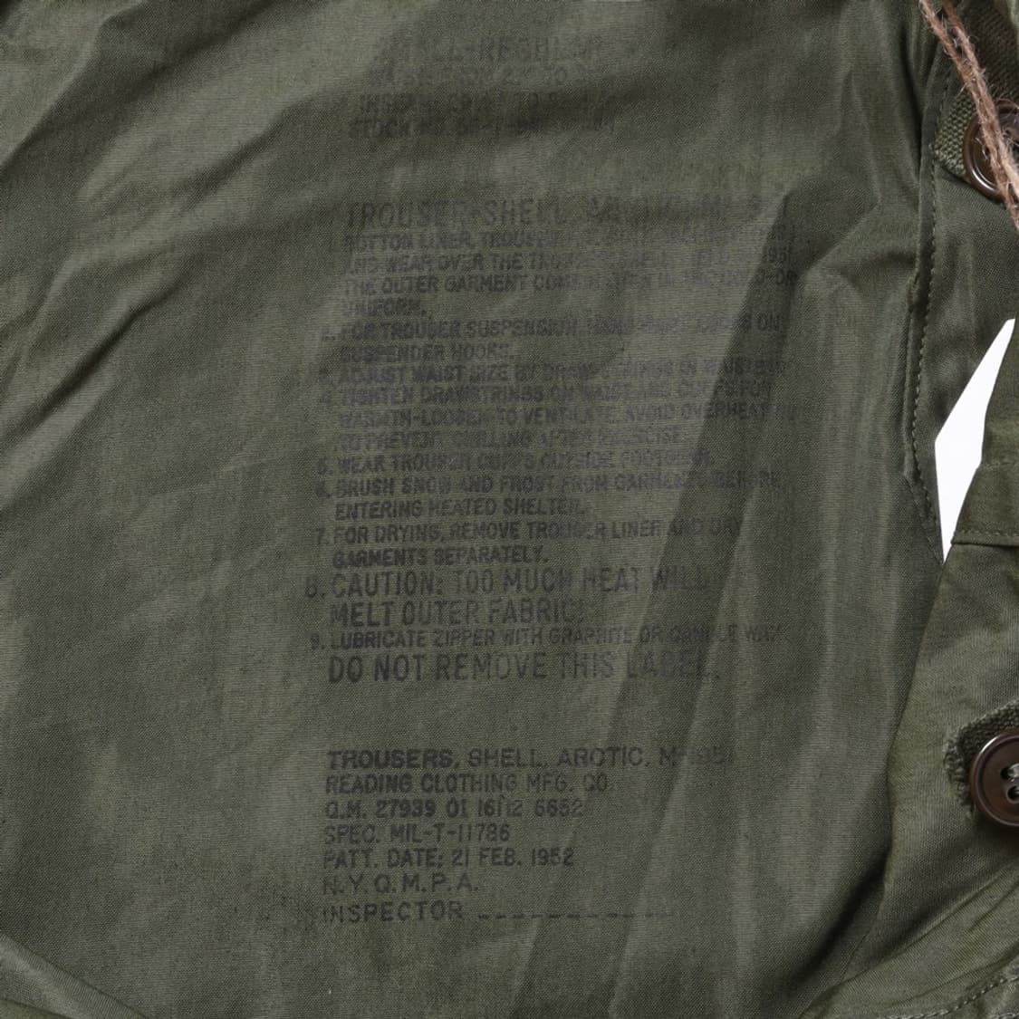 US Army M-51 Shell Field Trousers  상품이미지10