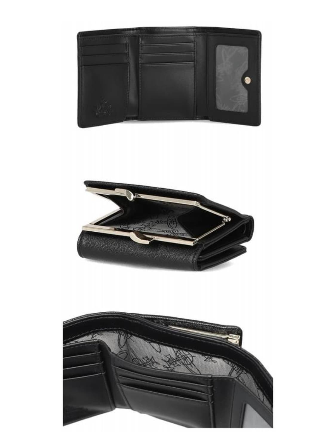 비비안 웨스트우드 빅토리아 스몰 로고 프레임 블랙 지갑 반지갑 상품이미지9