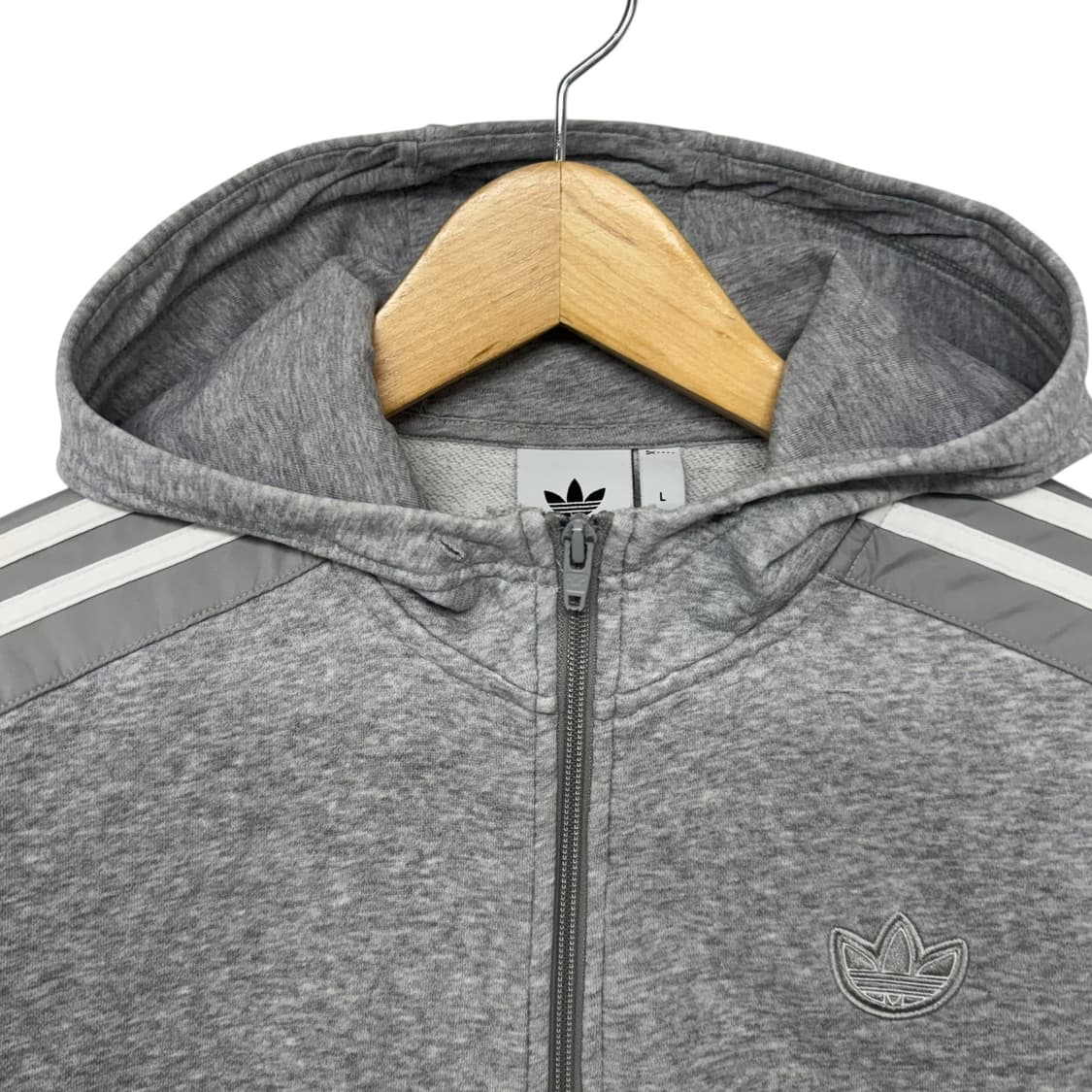 아디다스 트레포일 로고 후드집업 상품이미지2