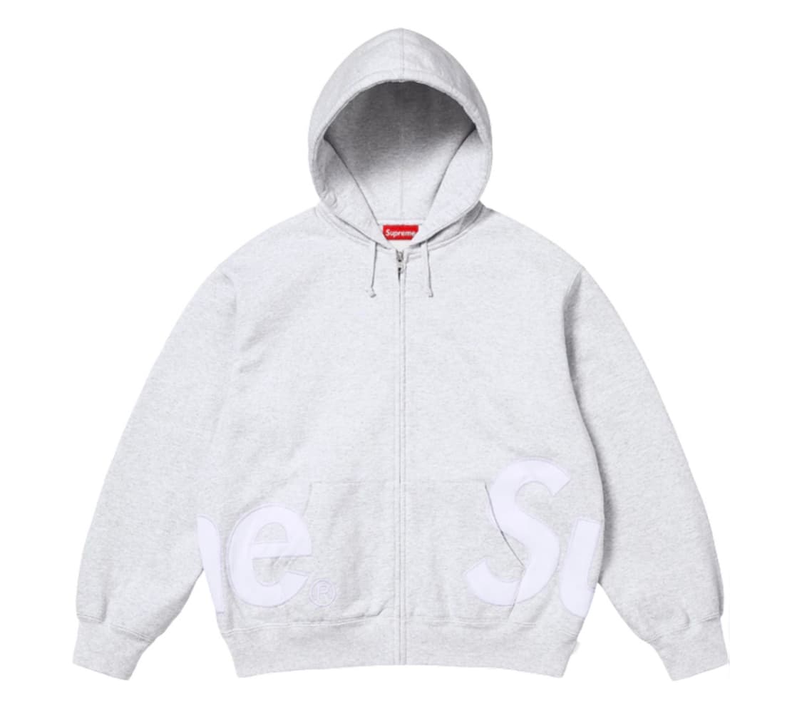 슈프림 빅 로고 집업 후드 M사이즈 상품이미지1