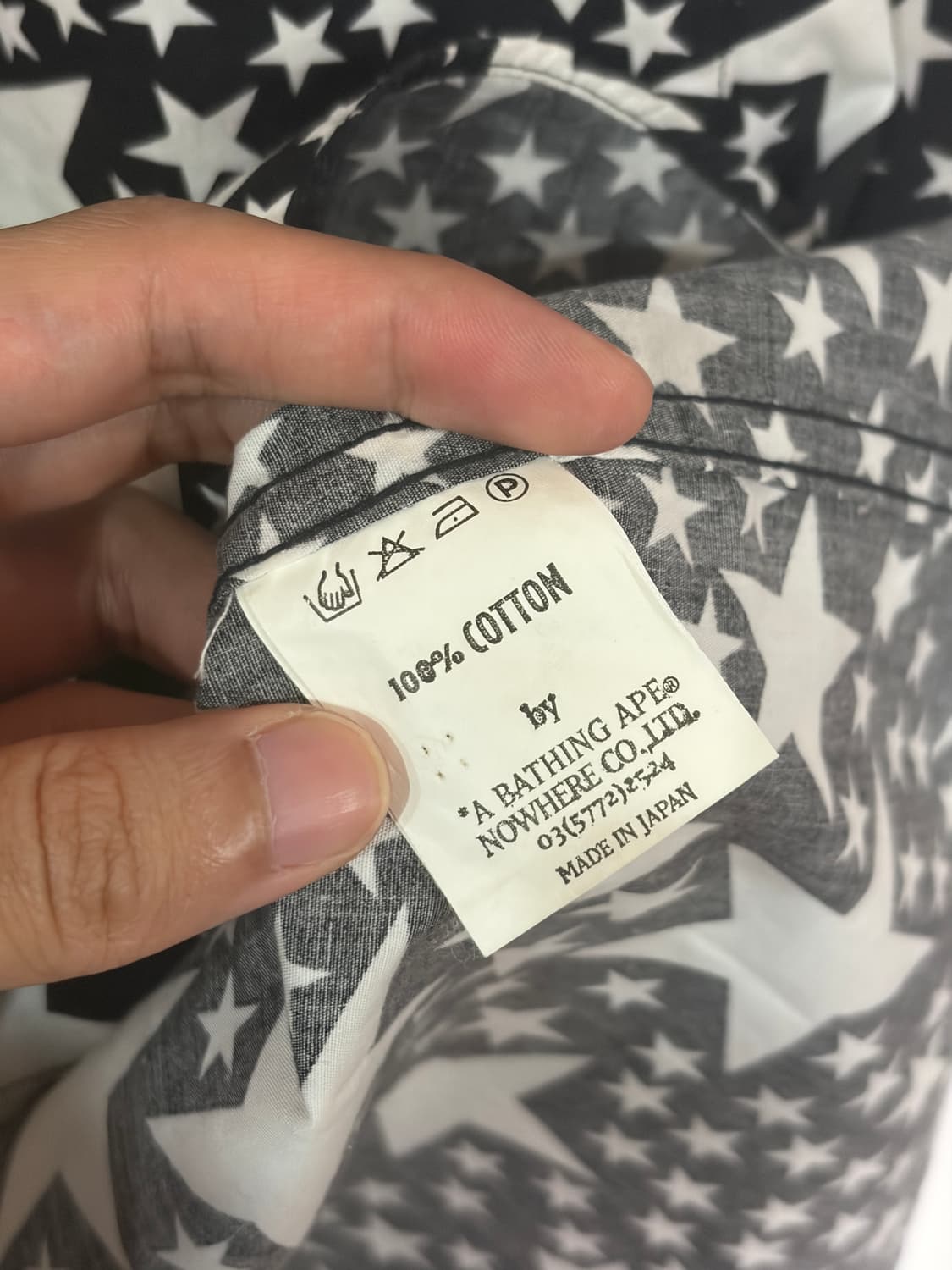 J149 Bape 베이프 스타 패턴 반팔 셔츠 상품이미지5