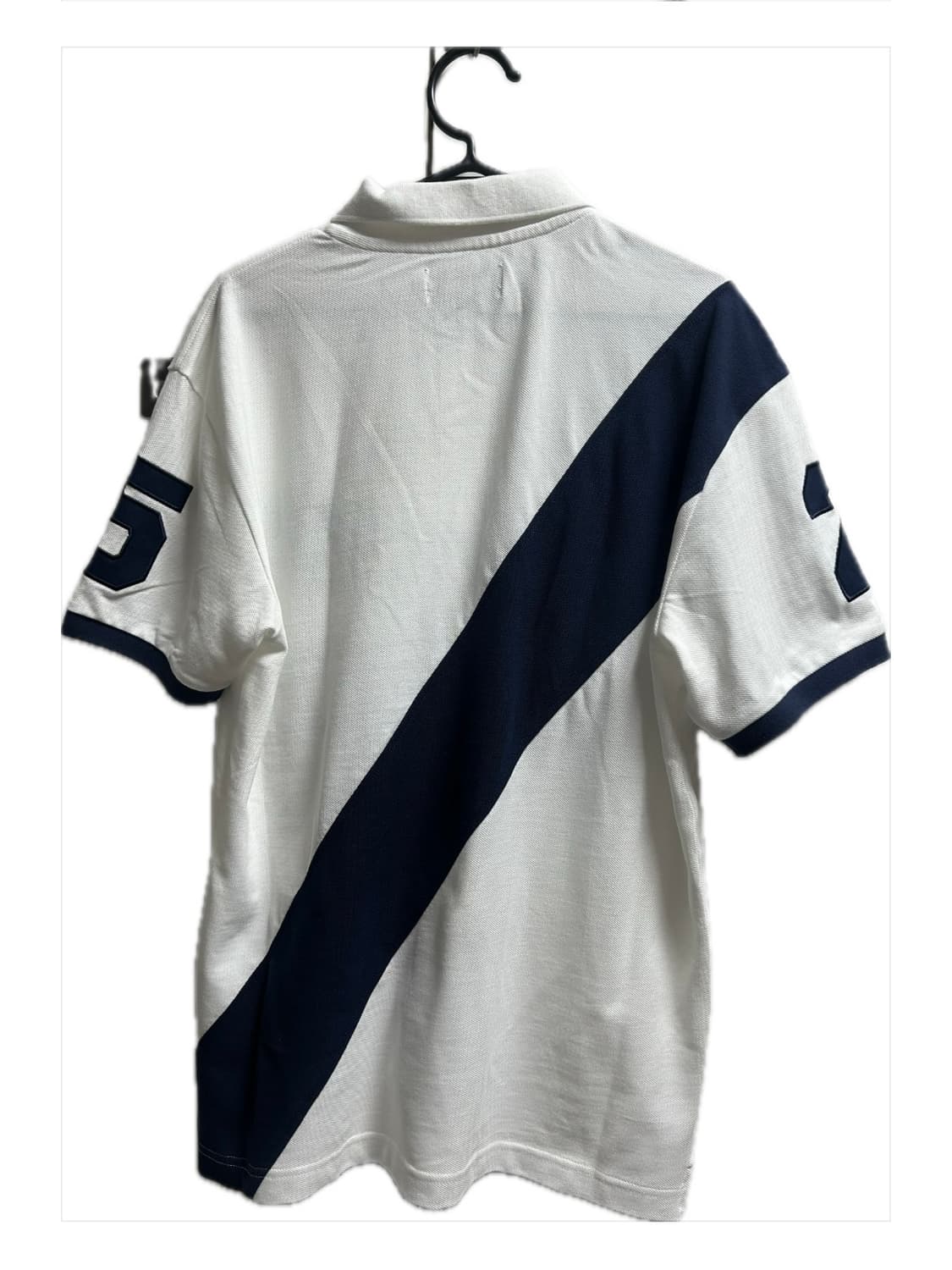 palace 25ss 팔라스 지저 폴로 화이트 네이비 M 상품이미지3