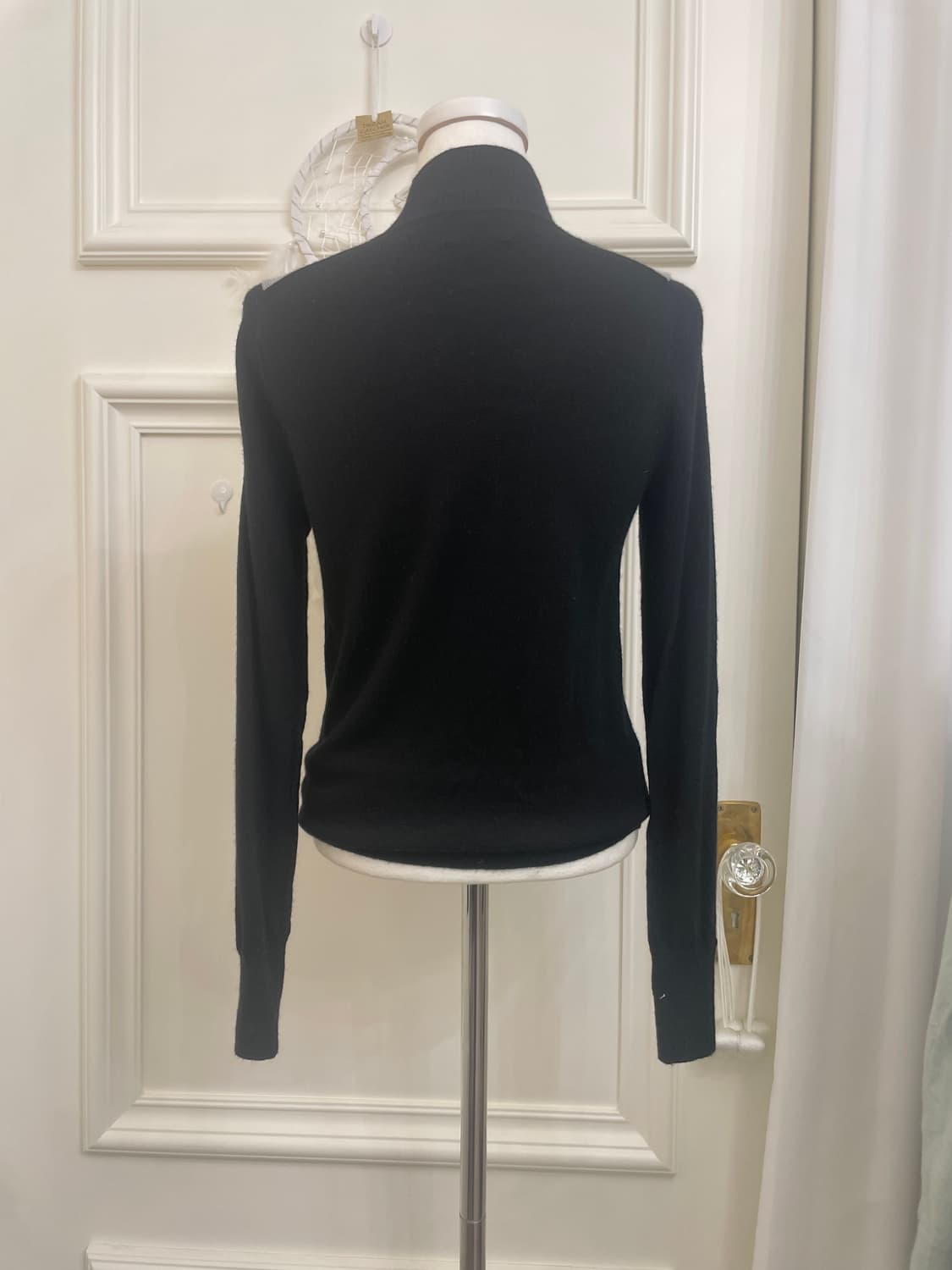 black argyle tutrtle-neck merino wool kn 상품이미지3
