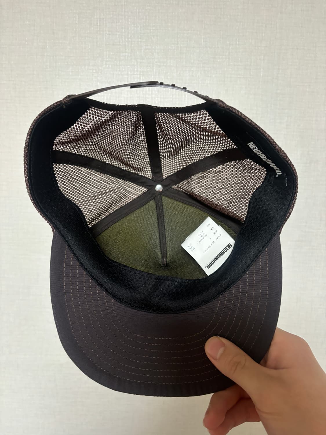 네이버후드 브라운 트러커캡 상품이미지3