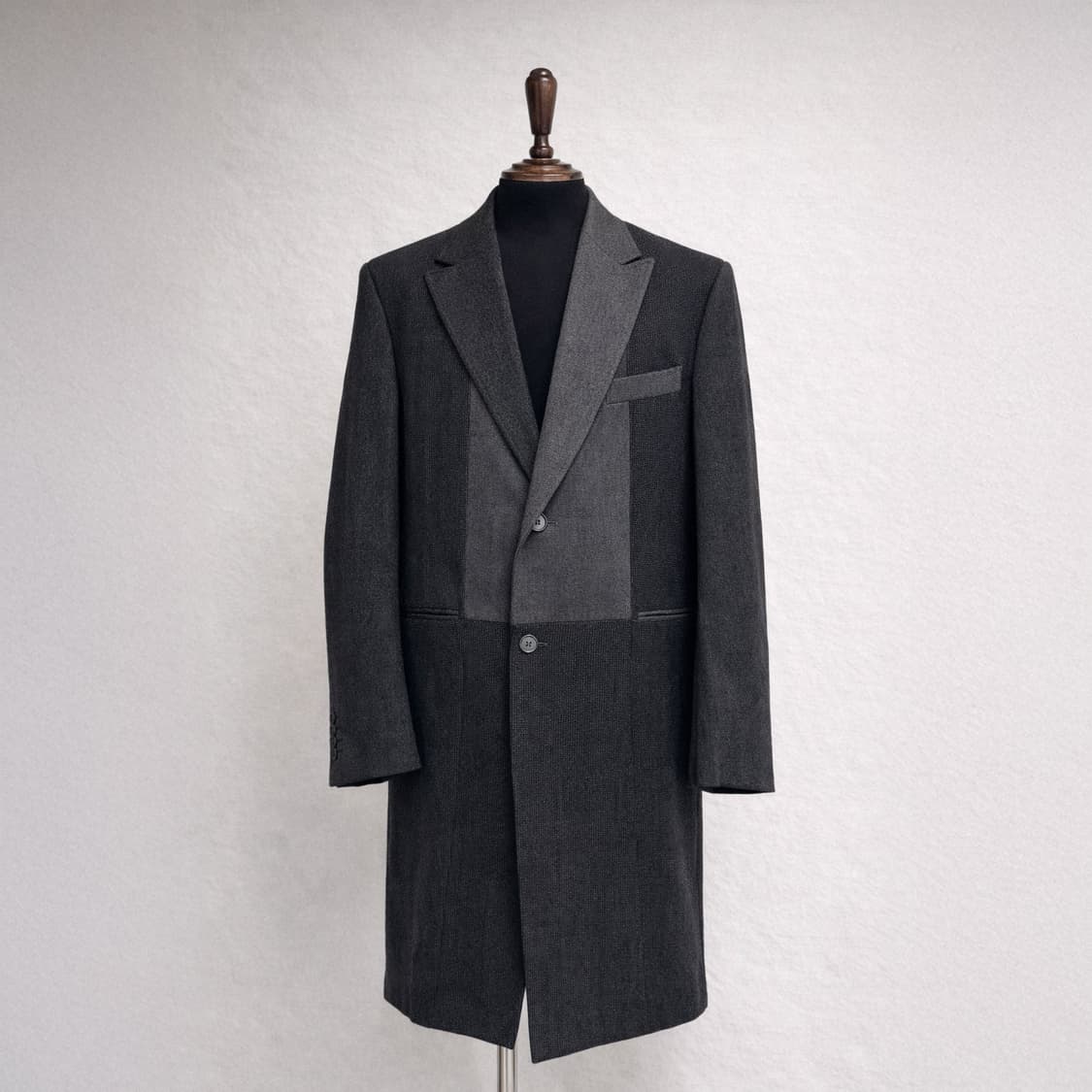 KENZO Homme 슬림 핏 투톤 싱글 코트 상품이미지1