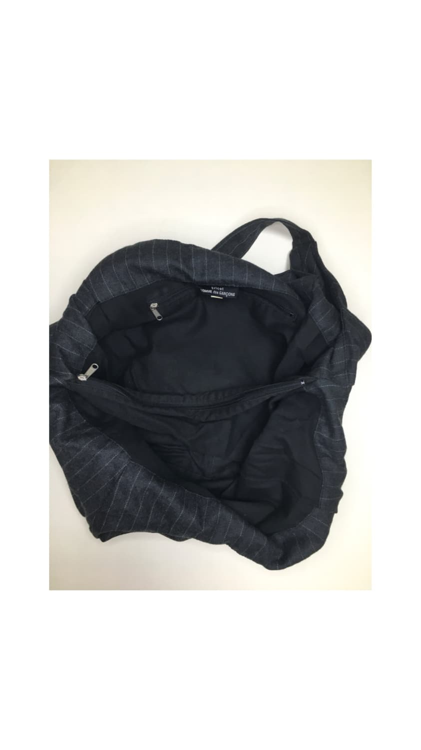 꼼데가르송 트리콧 스트라이프 토트백  상품이미지4