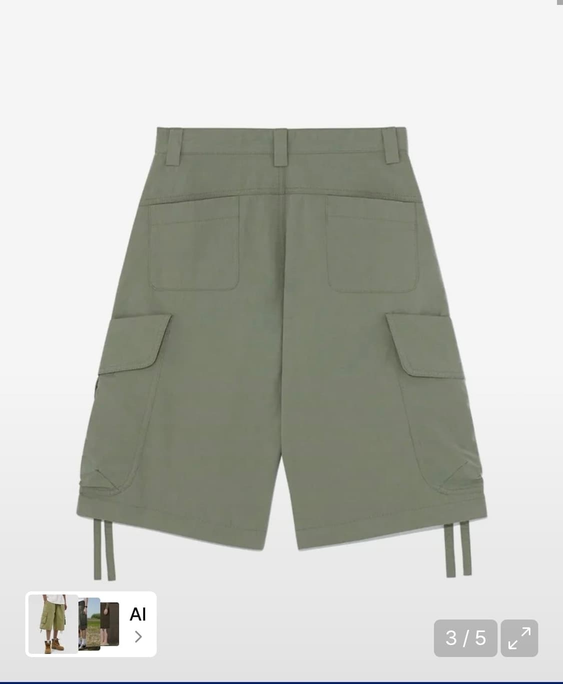 TCM ripstop strap 카고 버뮤다(green) 상품이미지2