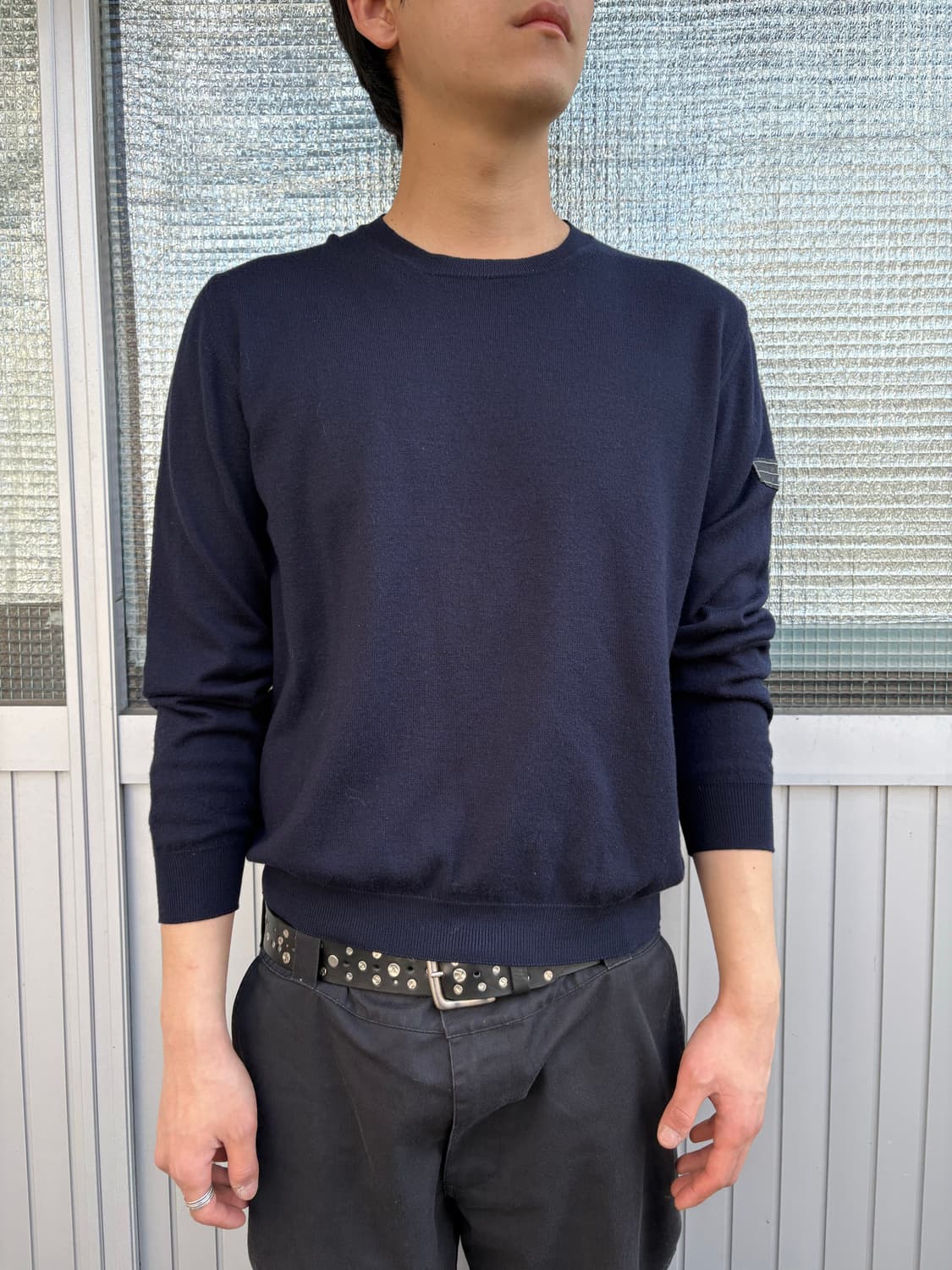 00s Stone island 데님라인 니트 상품이미지2