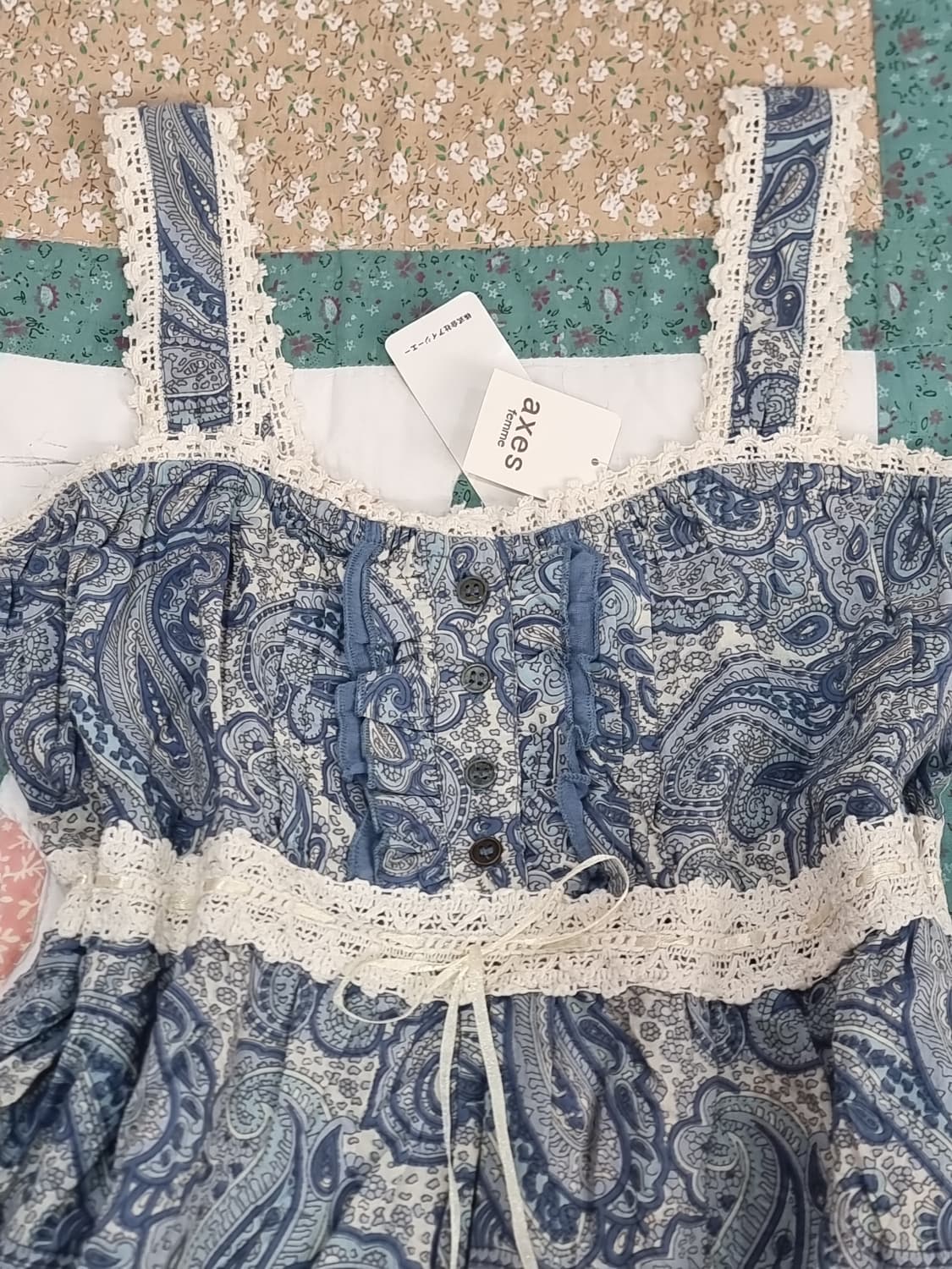 액시즈팜 페이즐리 레이스 원피스 상품이미지2