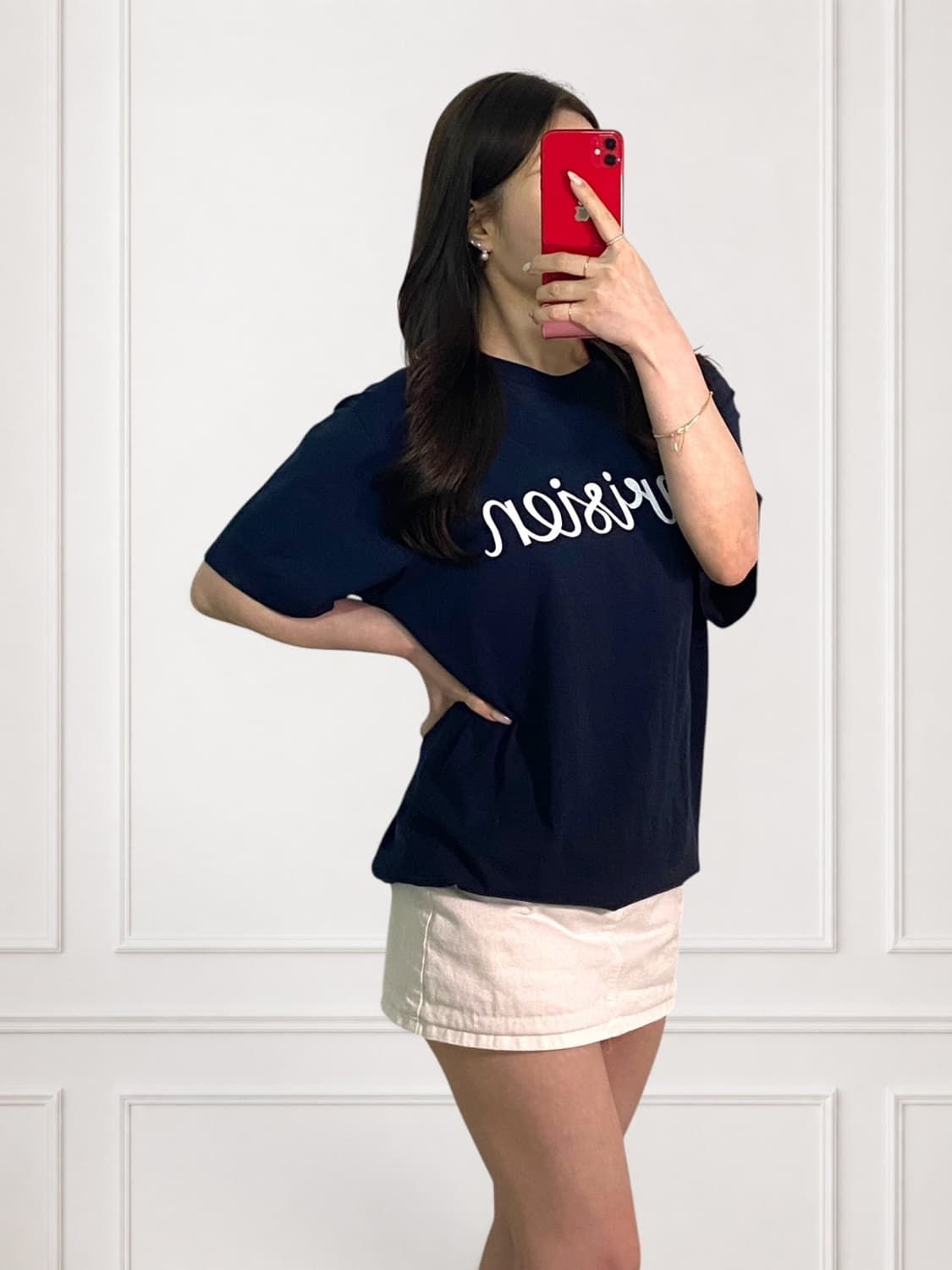 메종키츠네 빅로고 라운드티 상품이미지2