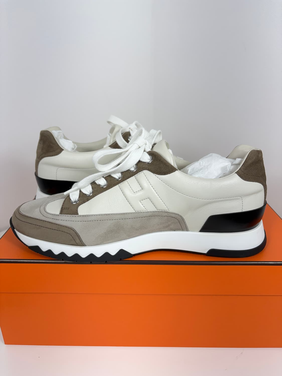 [41]에르메스 트레일 스니커즈 카프스킨 스웨이드 상품이미지7