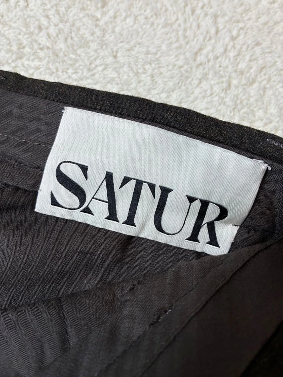 세터 SATUR 핀턱 와이드 울 팬츠 PN7031 상품이미지8