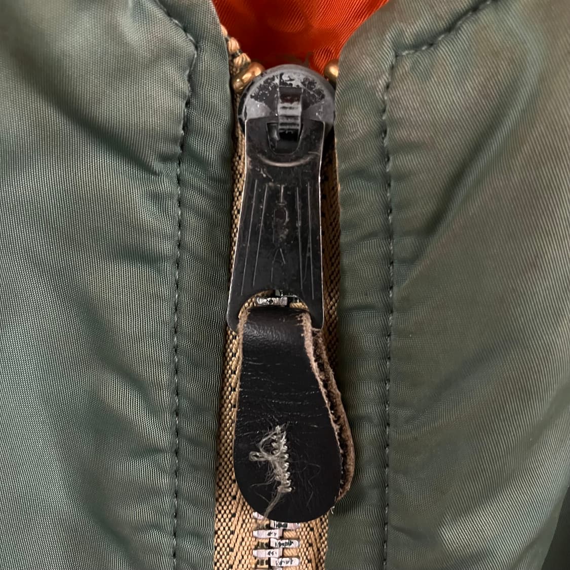 70s 알파인더스트리 미군 오리지널 리버시블 카키 ma-1 상품이미지4