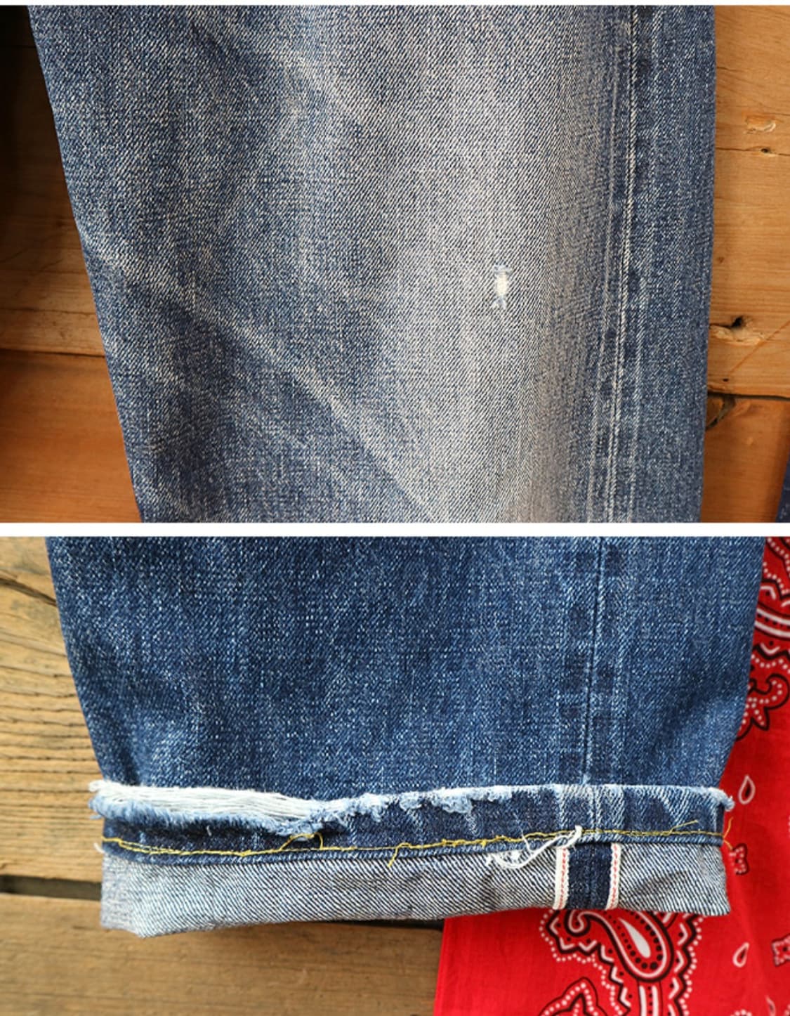 일본판 90s levis 리바이스 LVC 503BXX 빅E 셀비지 데님  상품이미지4