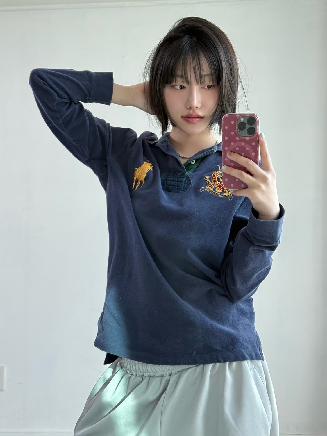 폴로 빅포니 네이비 롱슬리브 상품이미지2