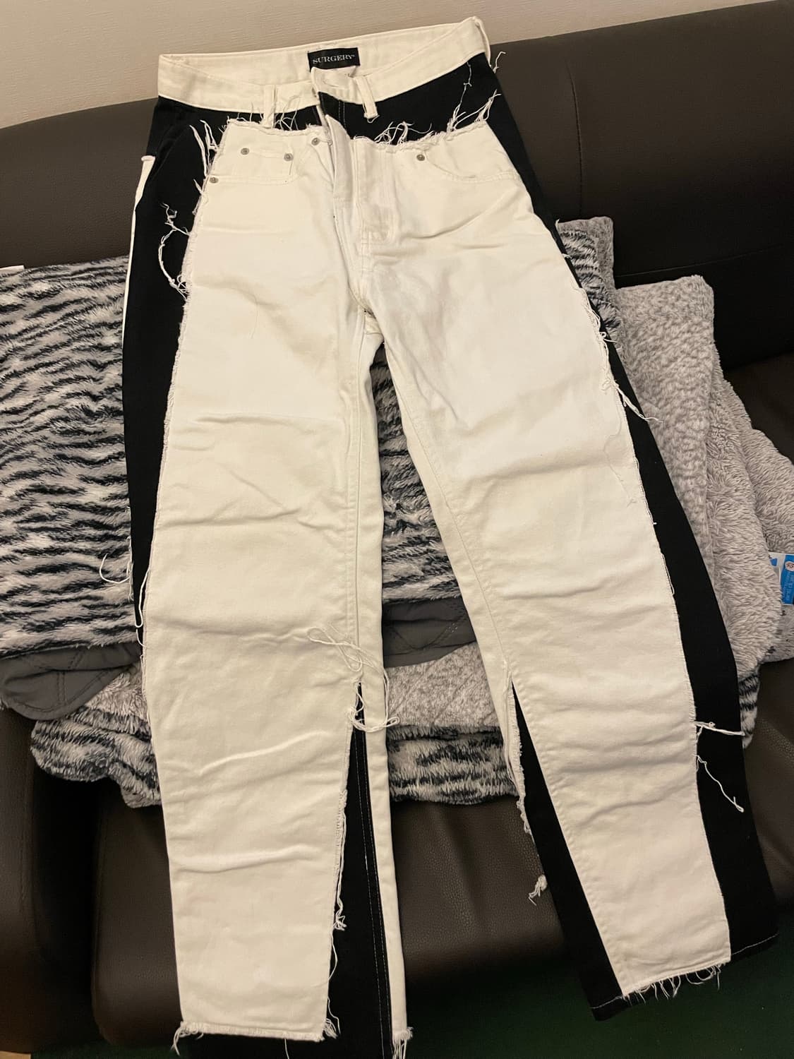 써저리 30도 데님 화이트 S 상품이미지2