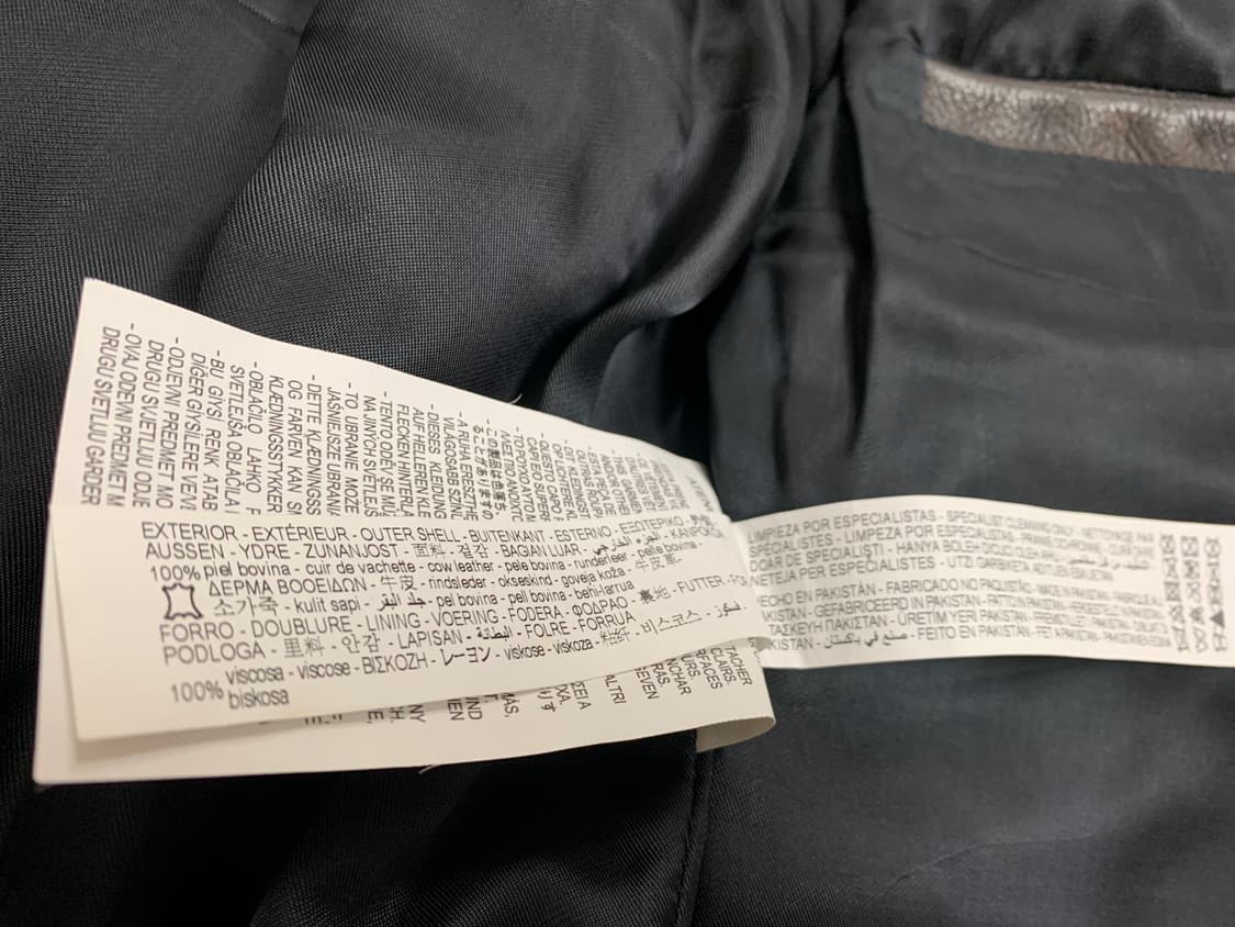 자라 포켓 레더 자켓 소가죽 A-2 자켓 상품이미지9