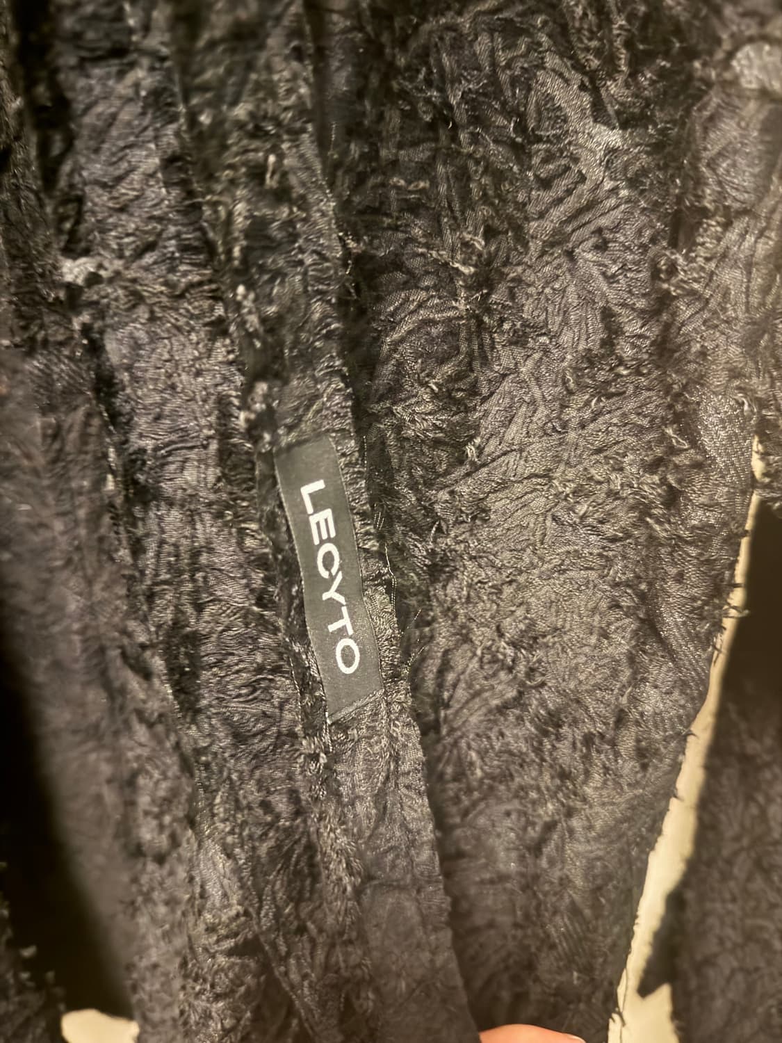 레시토 블랙 레이스 셔츠 상품이미지5