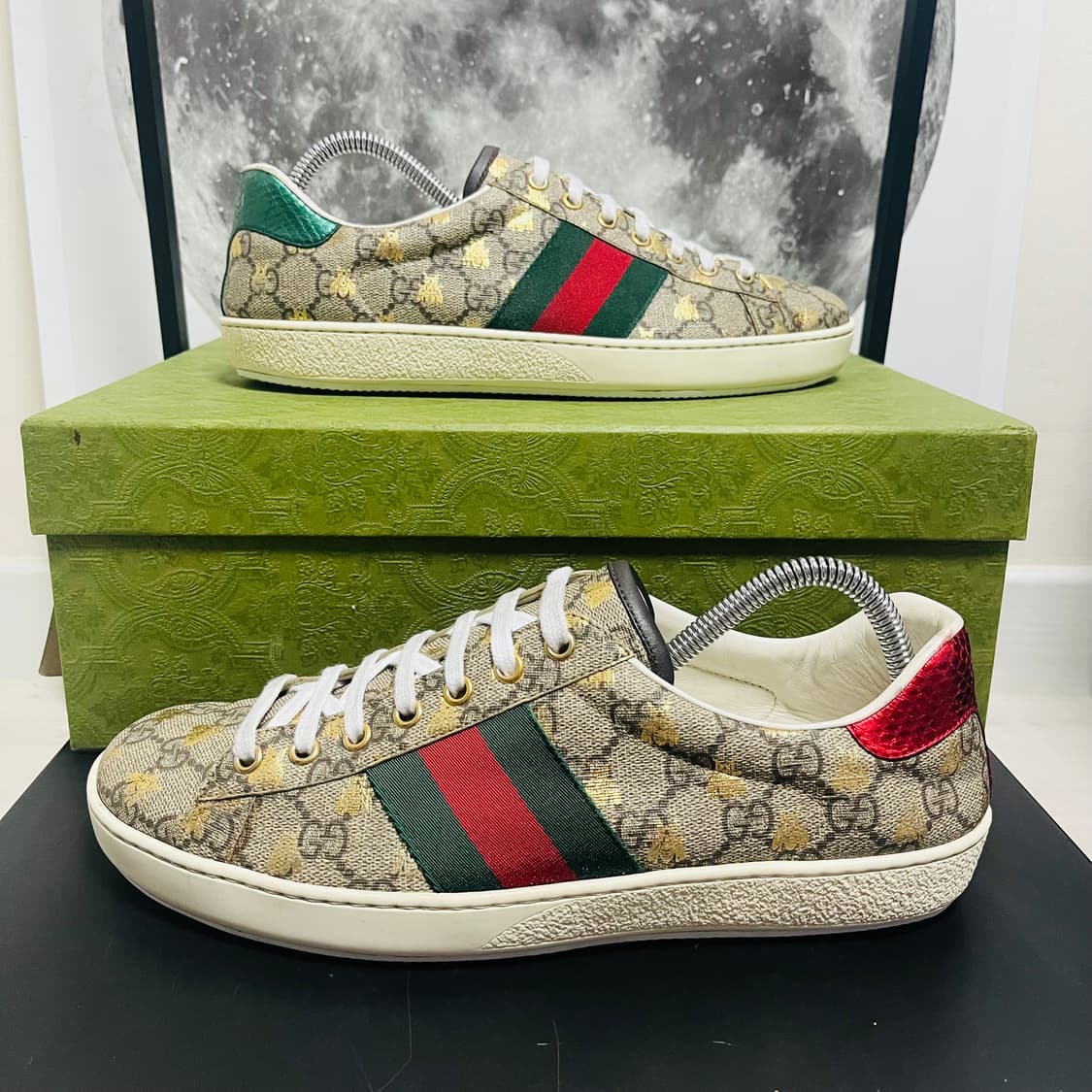 정품 8.5) 구찌 슈프림 꿀벌 금장 스니커즈 275~280 상품이미지1