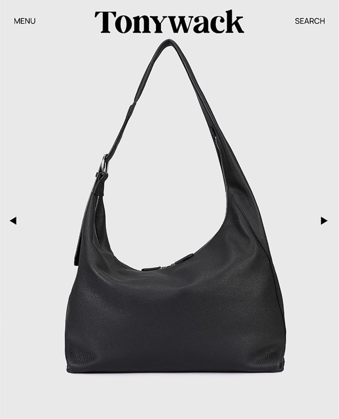 토니웩 소프트 그레인 레더 커브 숄더백 상품이미지1