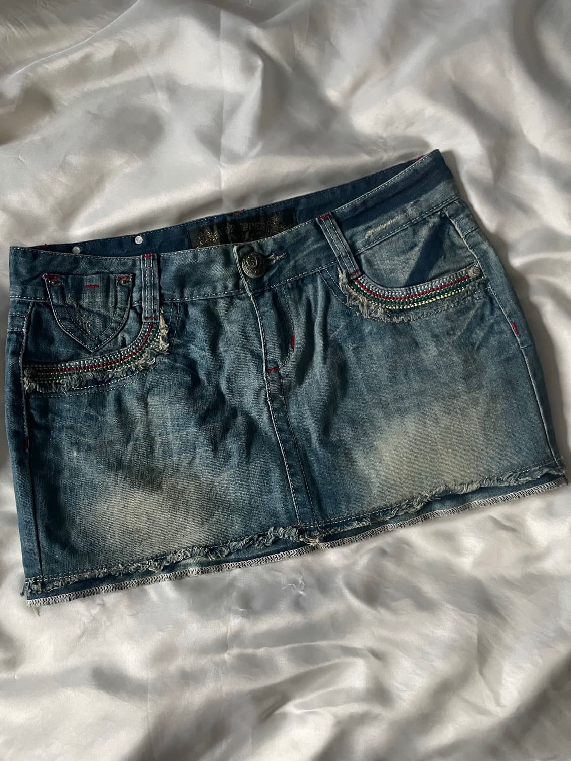 레드페퍼 빈티지 y2k 데님 숏스커트 상품이미지5