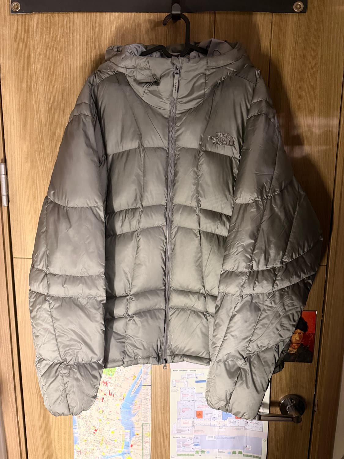 노스페이스 WAVE LT ON 자켓 패딩 그레이 2XL 상품이미지2