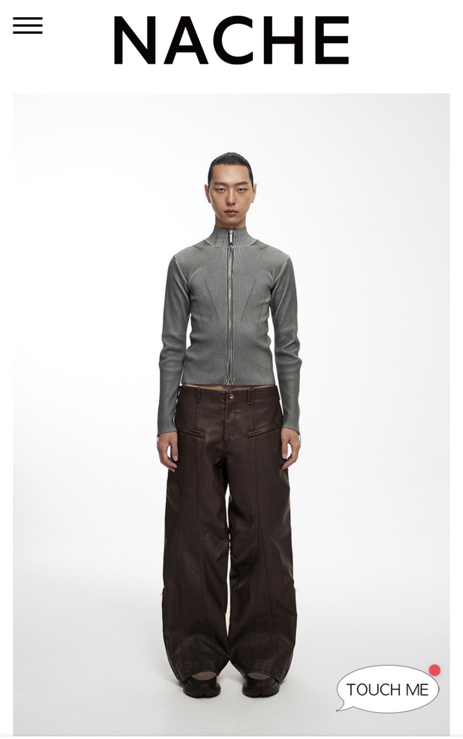 나체 SMUDGE KNIT ZIP-UP 상품이미지2