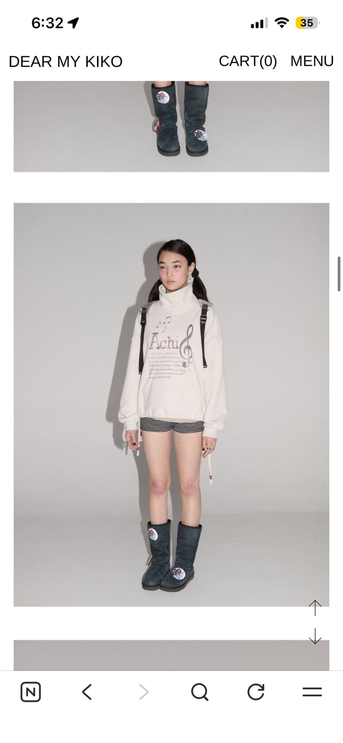 디얼마이키코 목폴라 맨투맨 DEARMYKIKO 상품이미지3