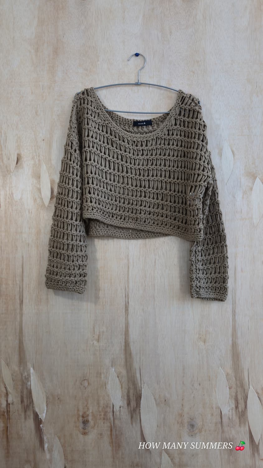 Mystic 브라운 아크릴 니트 탑  상품이미지1