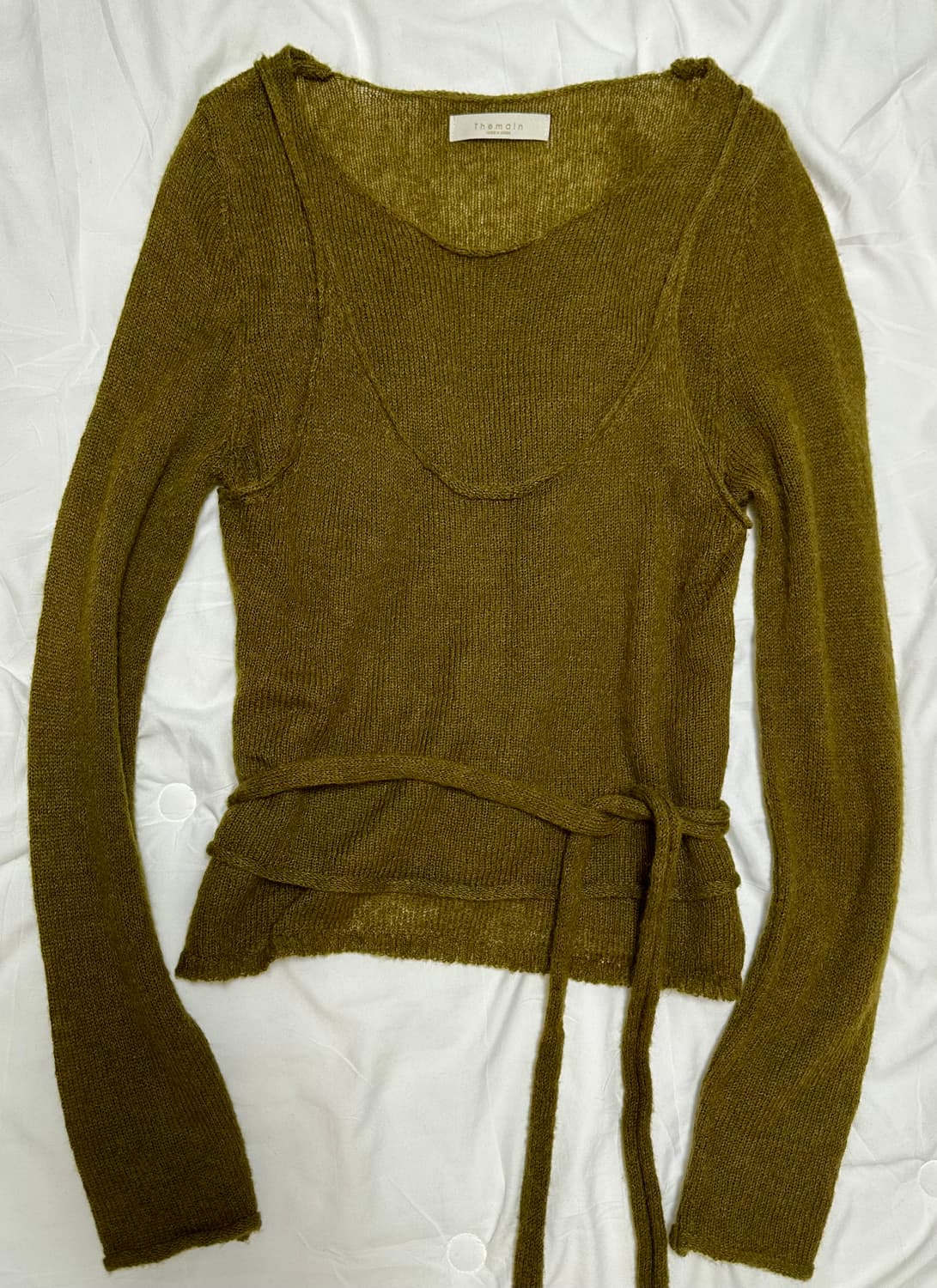 올리브 레이어드 니트 상품이미지1