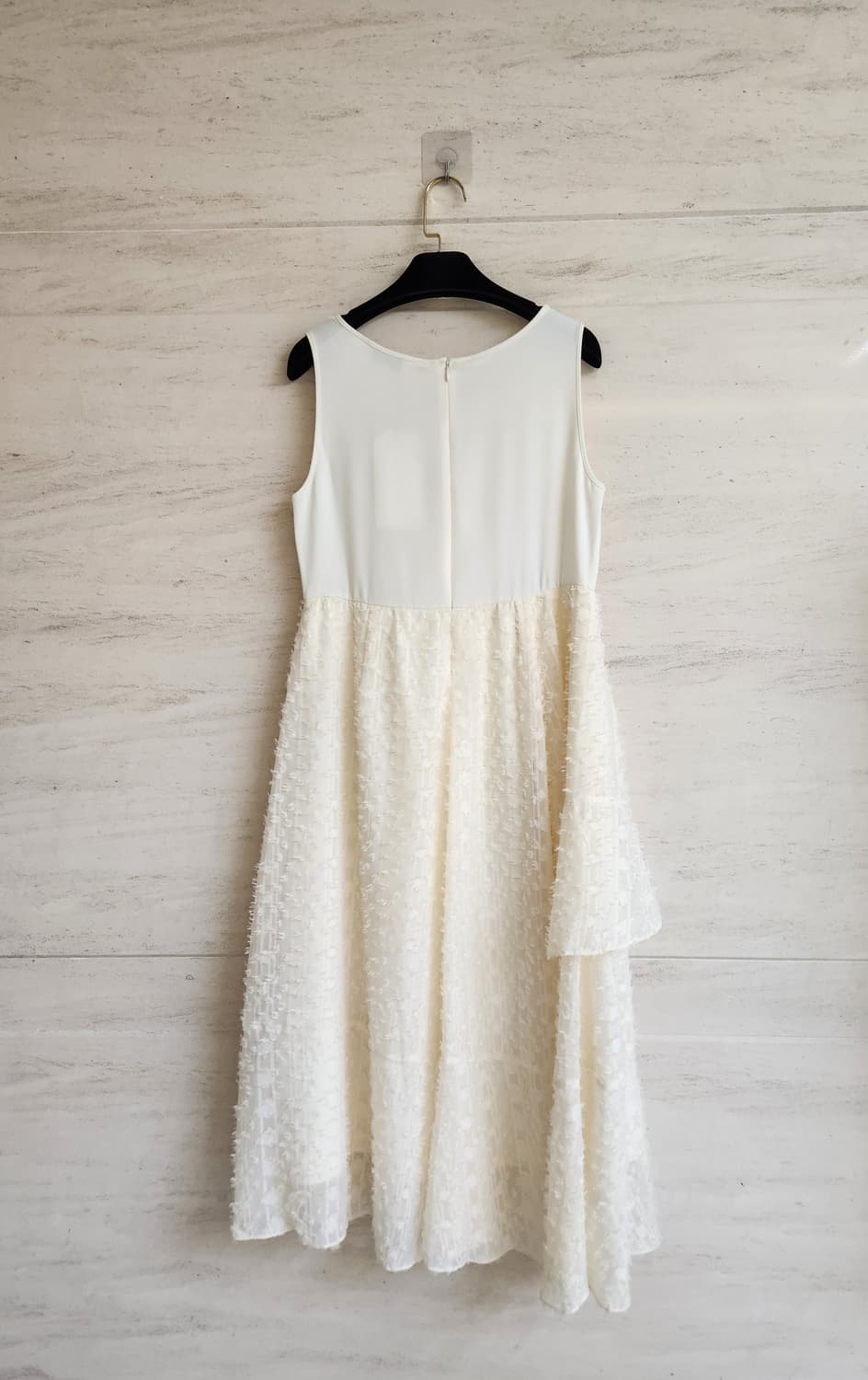 오즈세컨 슬리브리스 프린지 티어드 원피스 44~55사이즈 상품이미지4