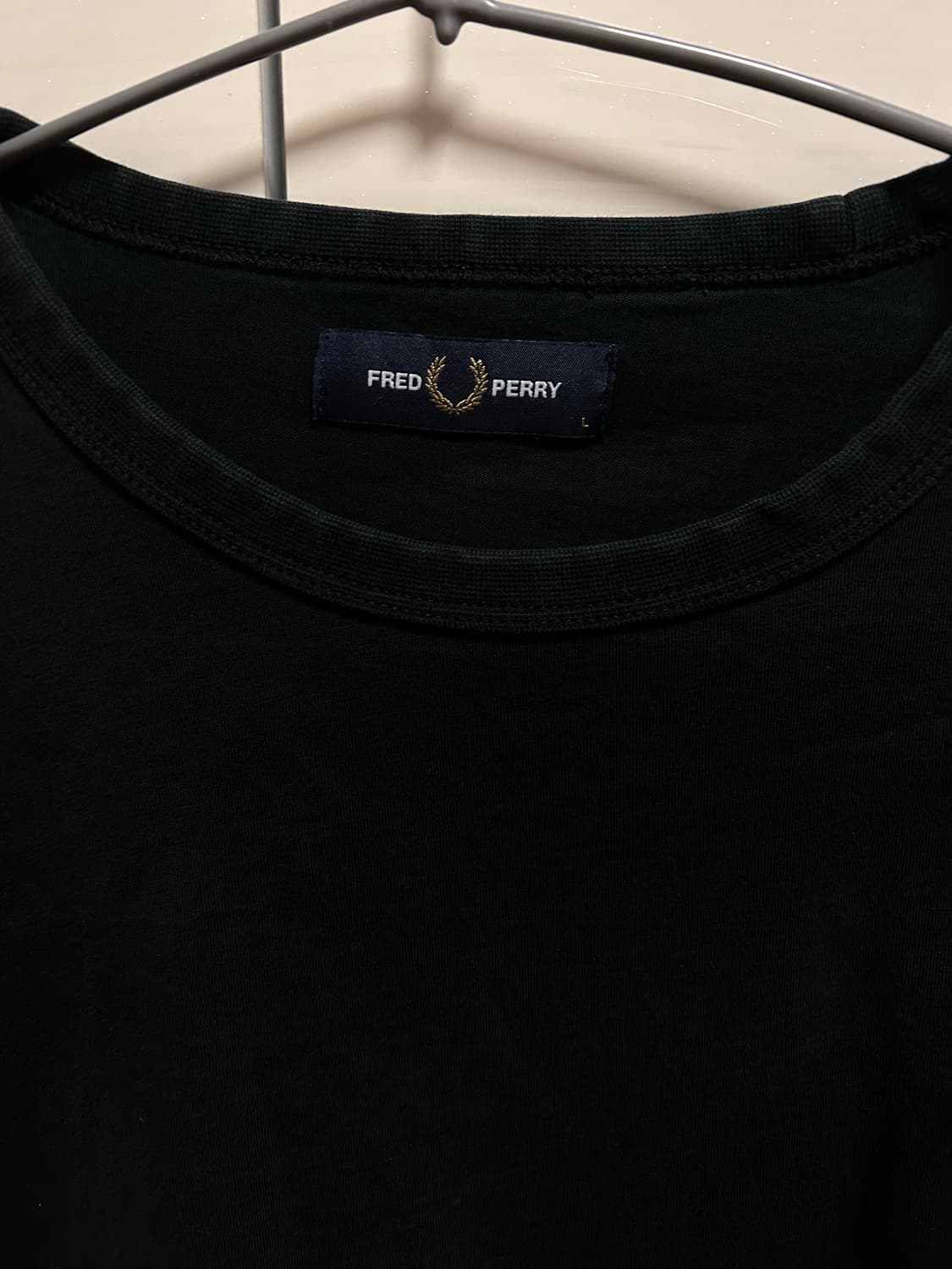 프레드페리 블랙 티셔츠 L 상품이미지2