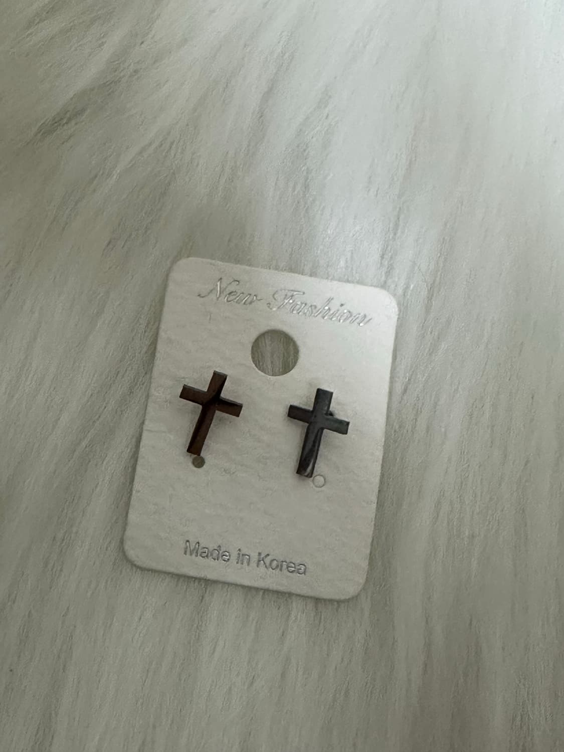 고스펑크 십자가 실버 귀걸이 상품이미지2