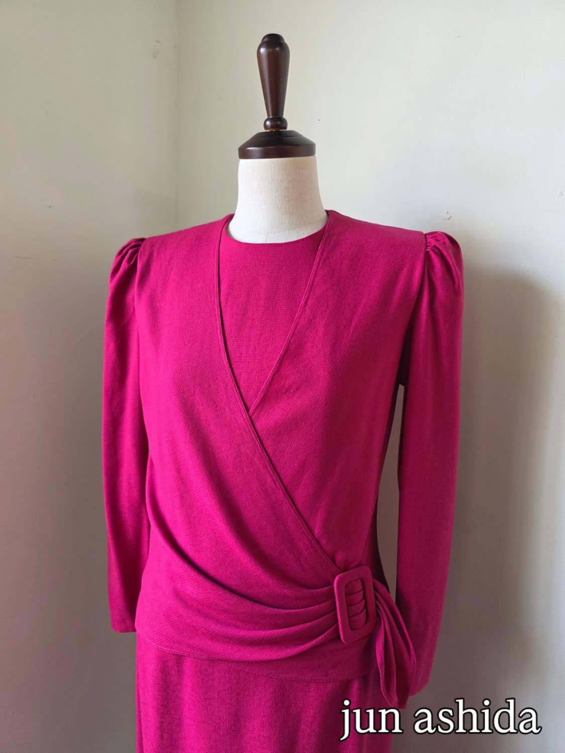 준아시다 핫핑크 랩 스타일 원피스 상품이미지1