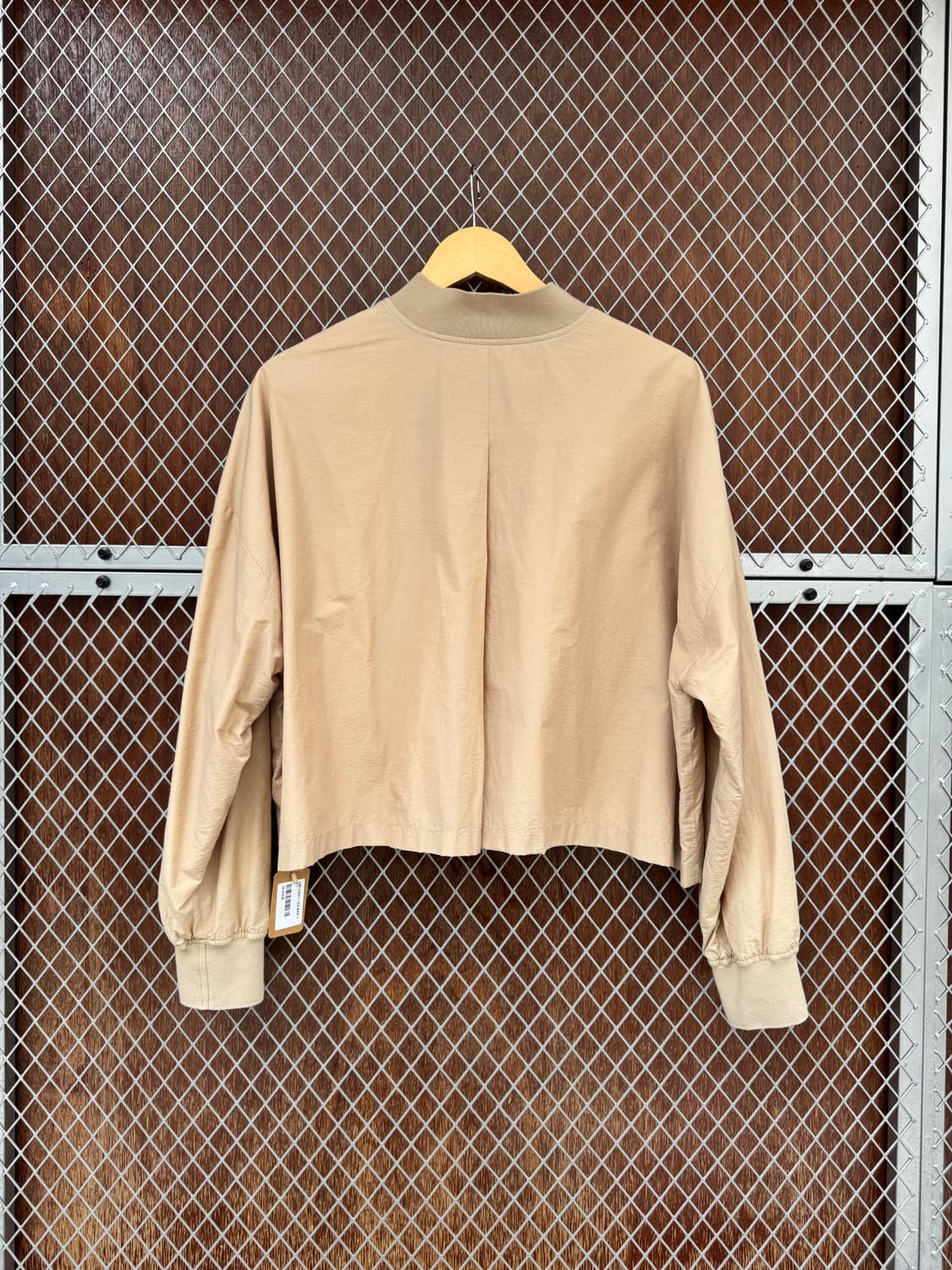 스튜디오 톰보이 베이지 크롭 항공 점퍼 바람막이 자켓 F 상품이미지5