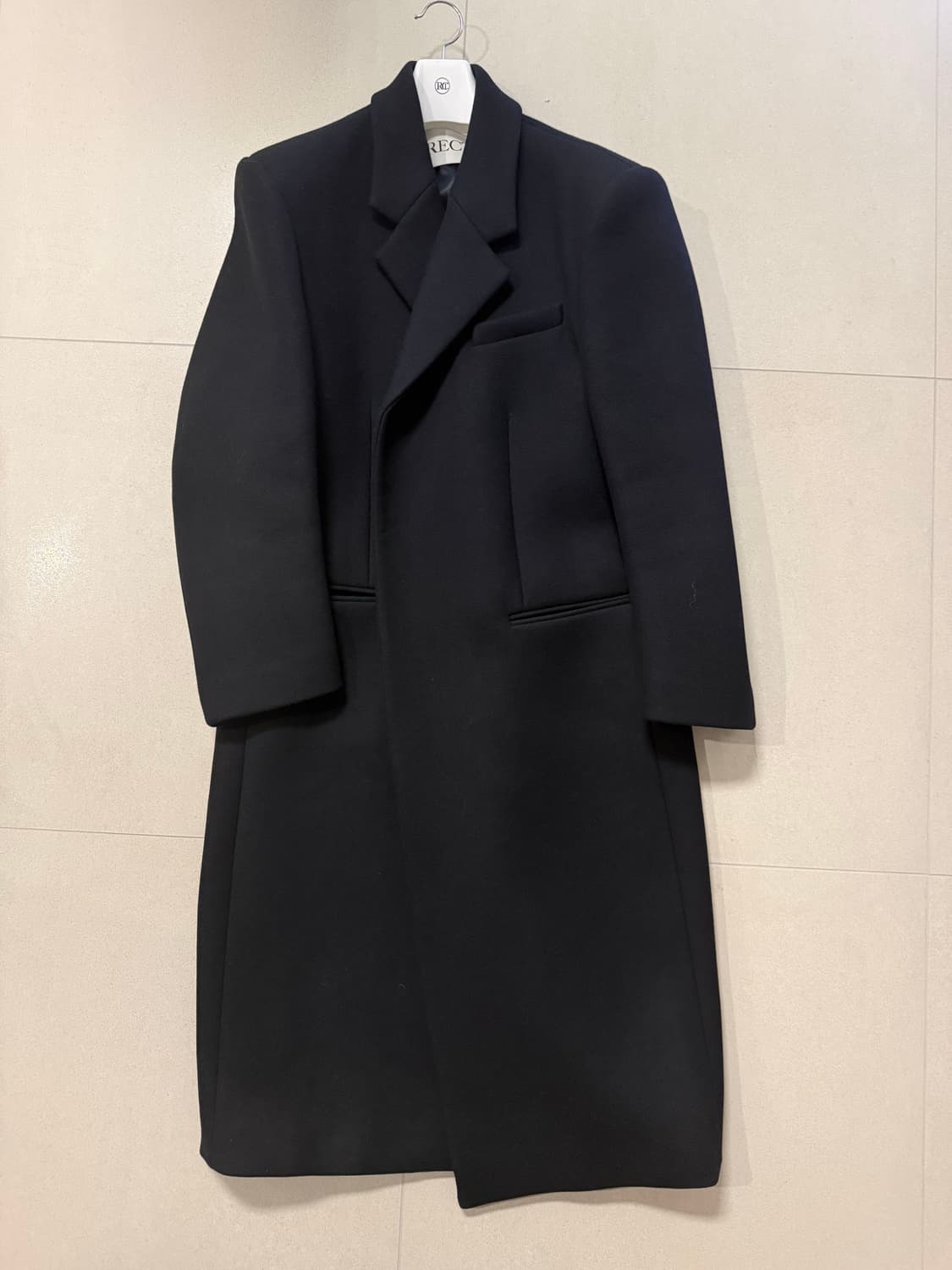 렉토 울오버사이즈 코트 블랙M 상품이미지2