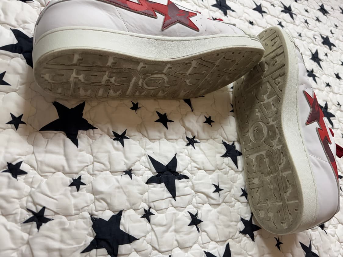 베이프 스컬 스타 화이트/레드 상품이미지5