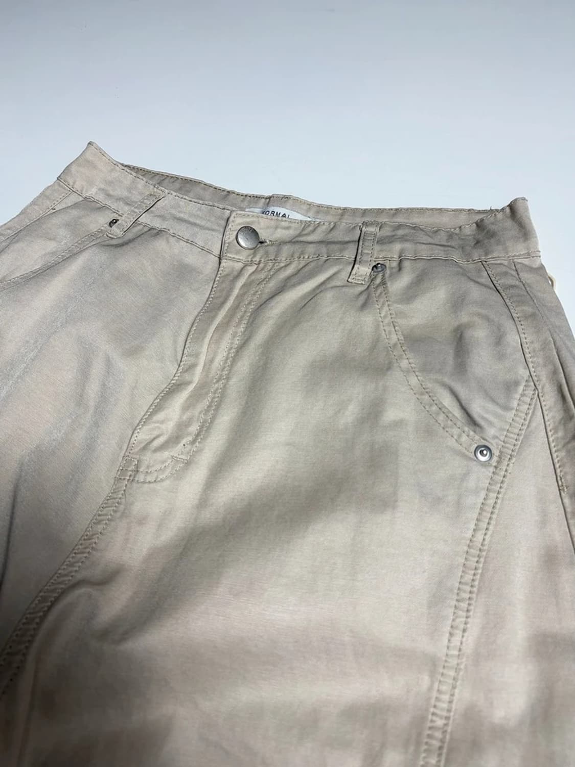 포말 FORMAL 파라슈트 절개 스트링 코튼 팬츠 R2153 상품이미지2
