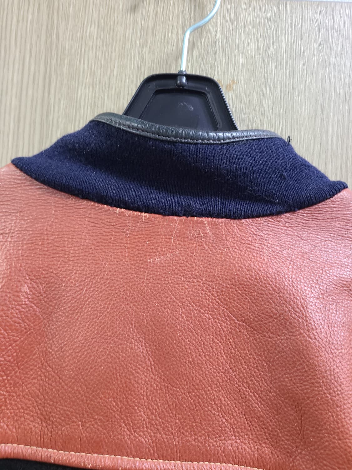 할리데이비슨 모 가죽 배색 블루종 자켓 상품이미지8