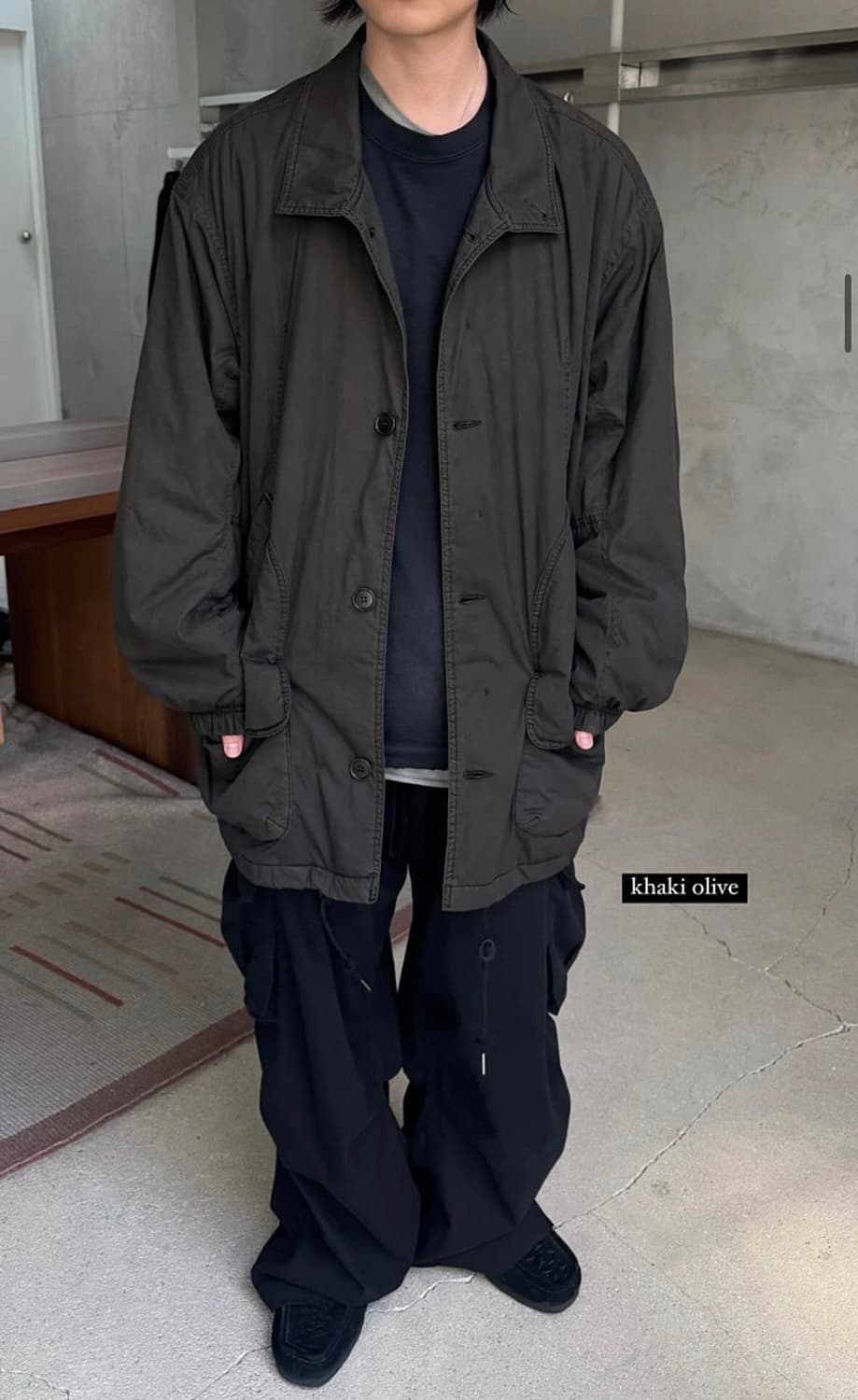 폴리테루 24fw 헌트코트 카키올리브 4 상품이미지1