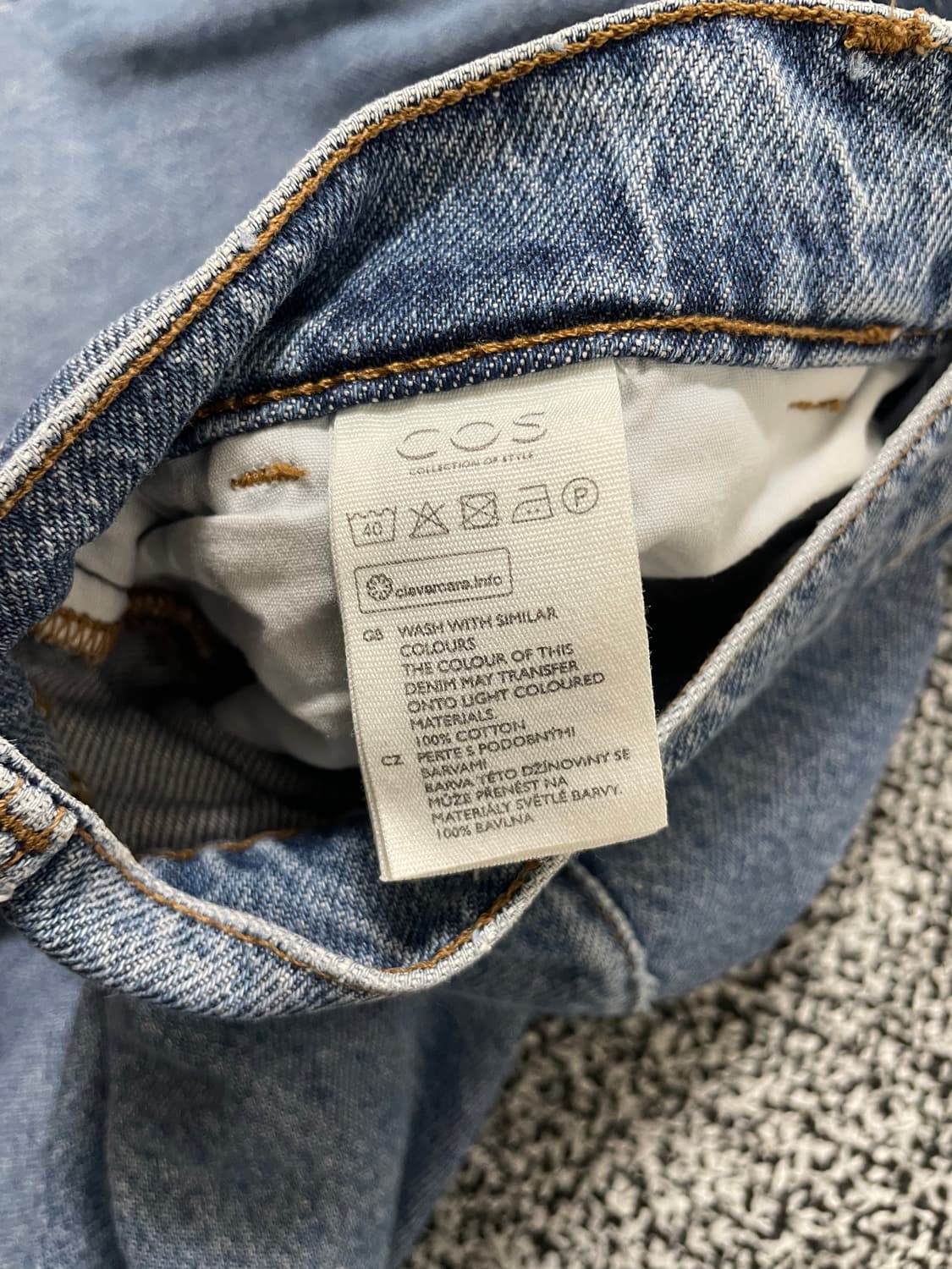 빈티지9. Cos 코스 와이드 베럴 데님 청바지 진 팬츠 상품이미지3