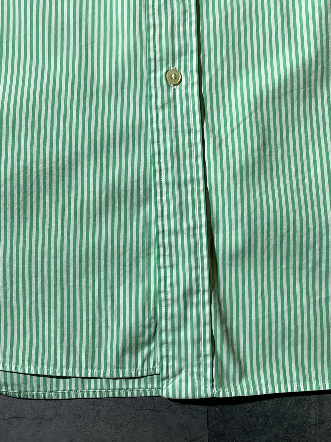 RALPH LAUREN 랄프로렌 빈티지 그린 스트라이프 코튼 셔츠 상품이미지5