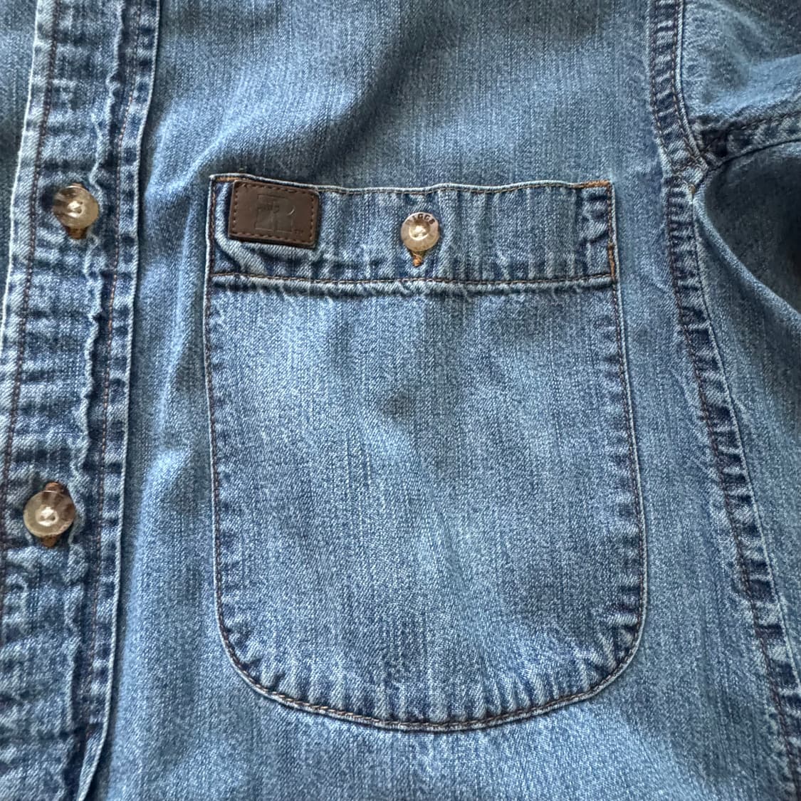 빈티지 랭글러 데님 셔츠 M 상품이미지5