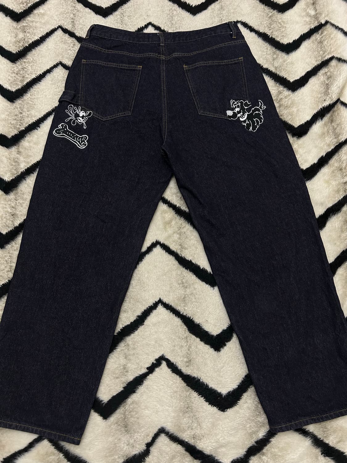 [L]리트리버클럽 Tomboy 와이드 카펜더 데님팬츠/진청 상품이미지3