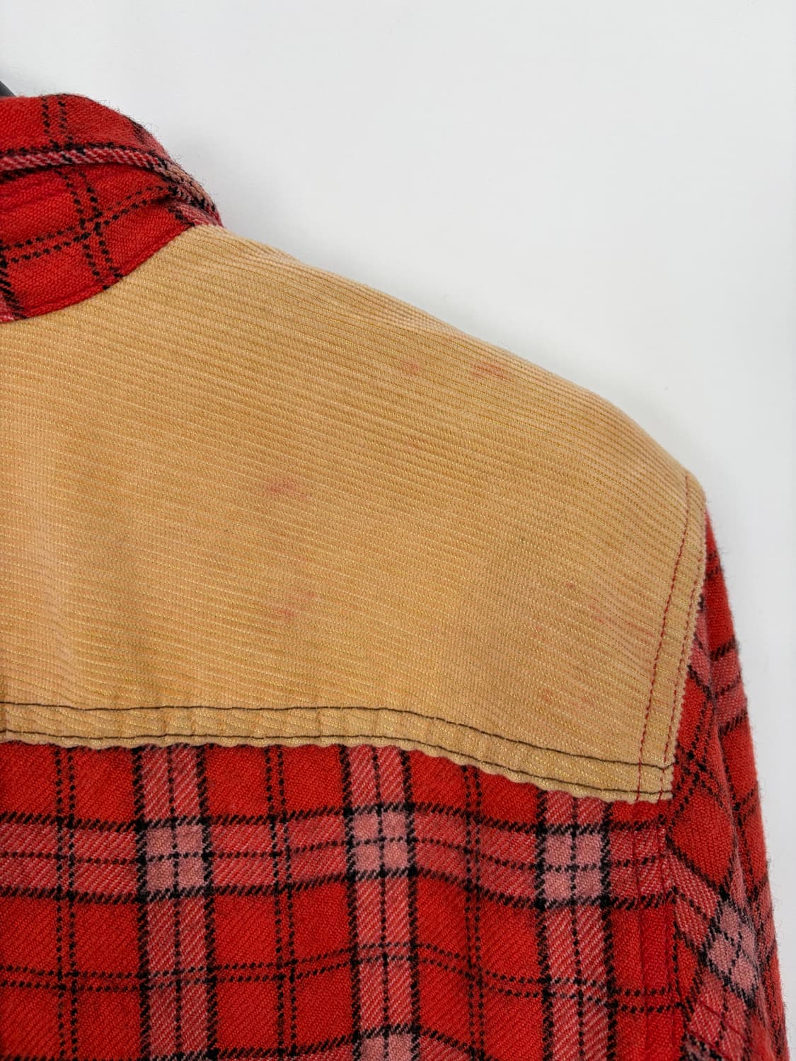 a297) 준야와타나베 x 꼼데가르송 패치워크 플란넬셔츠 상품이미지7