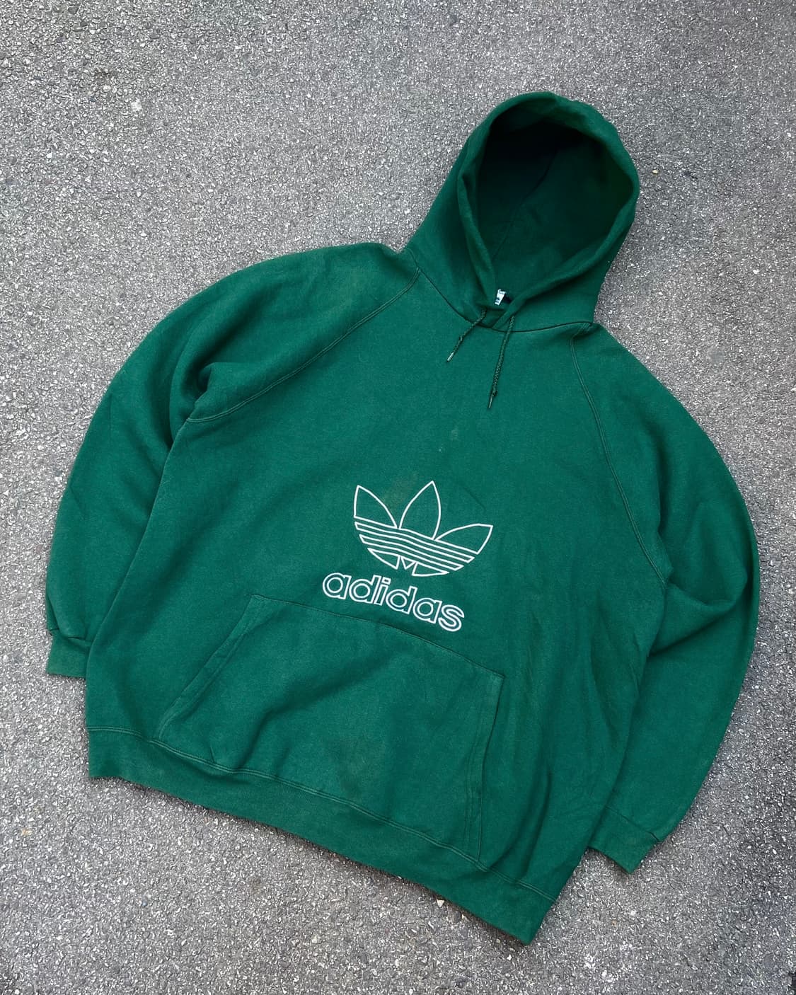 90s Adidas Embroidered Trefoil Hoodie 상품이미지2